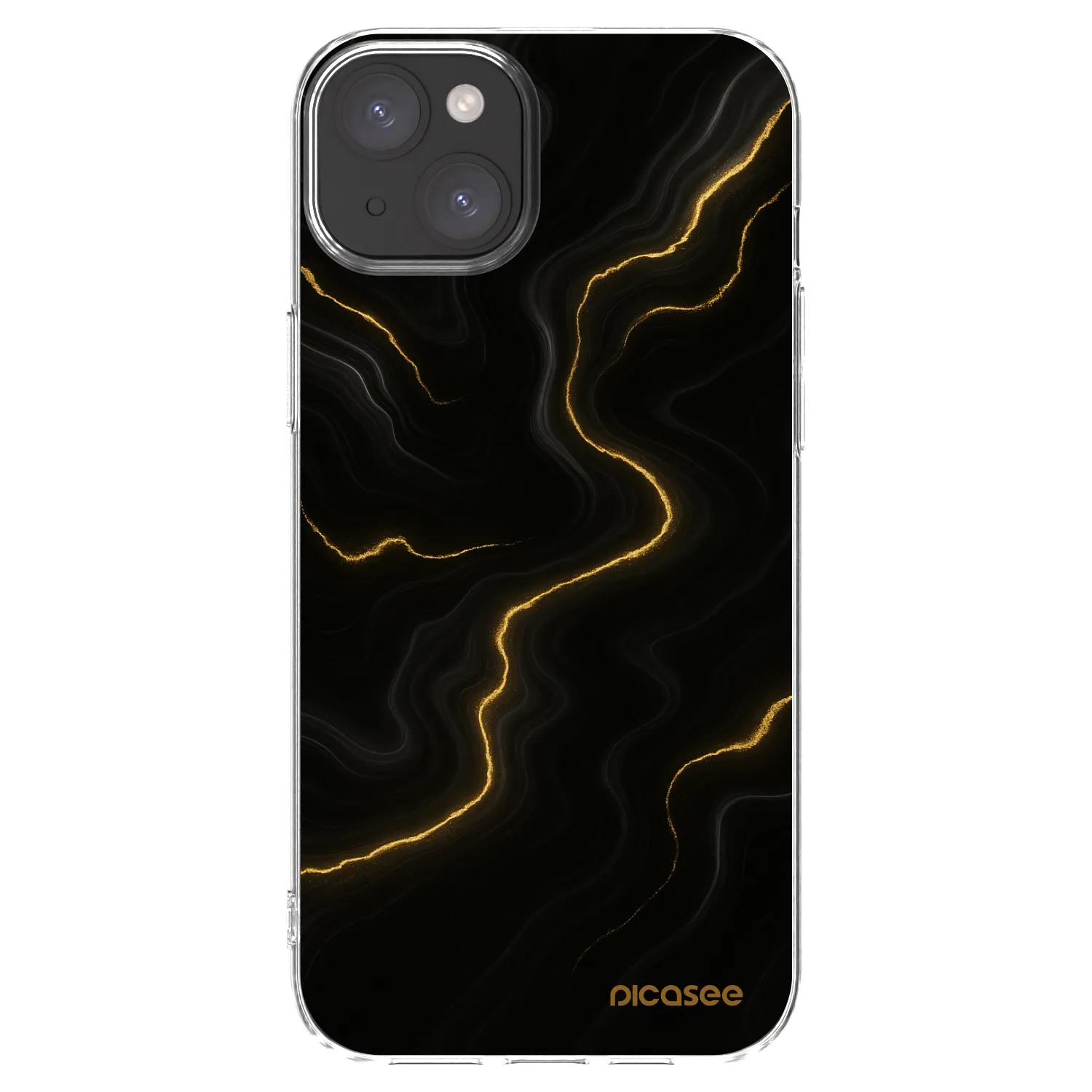 Picasee silikonski prozorni ovitek za Apple iPhone 15 Plus - Thunder