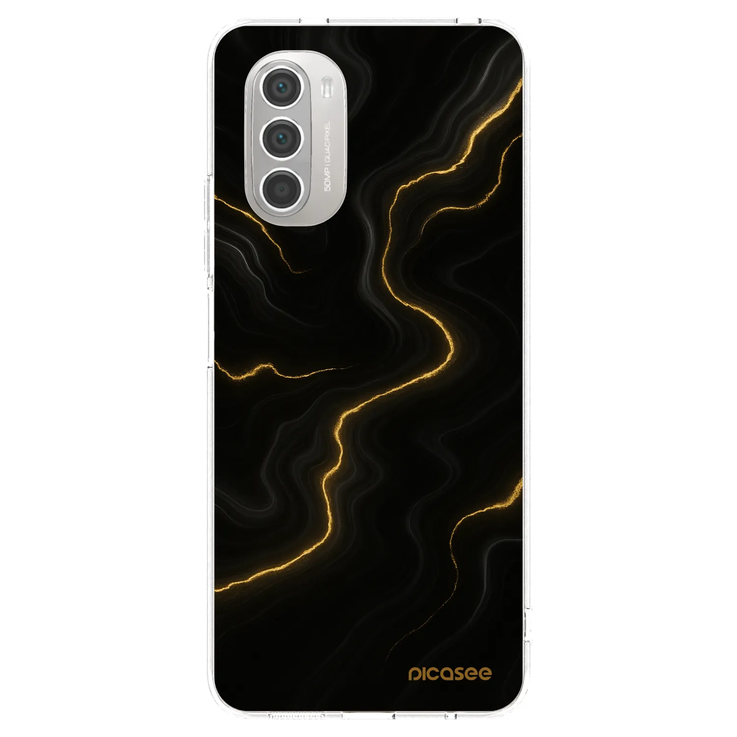 Picasee silikonski prozorni ovitek za Motorola Moto G51 - Thunder