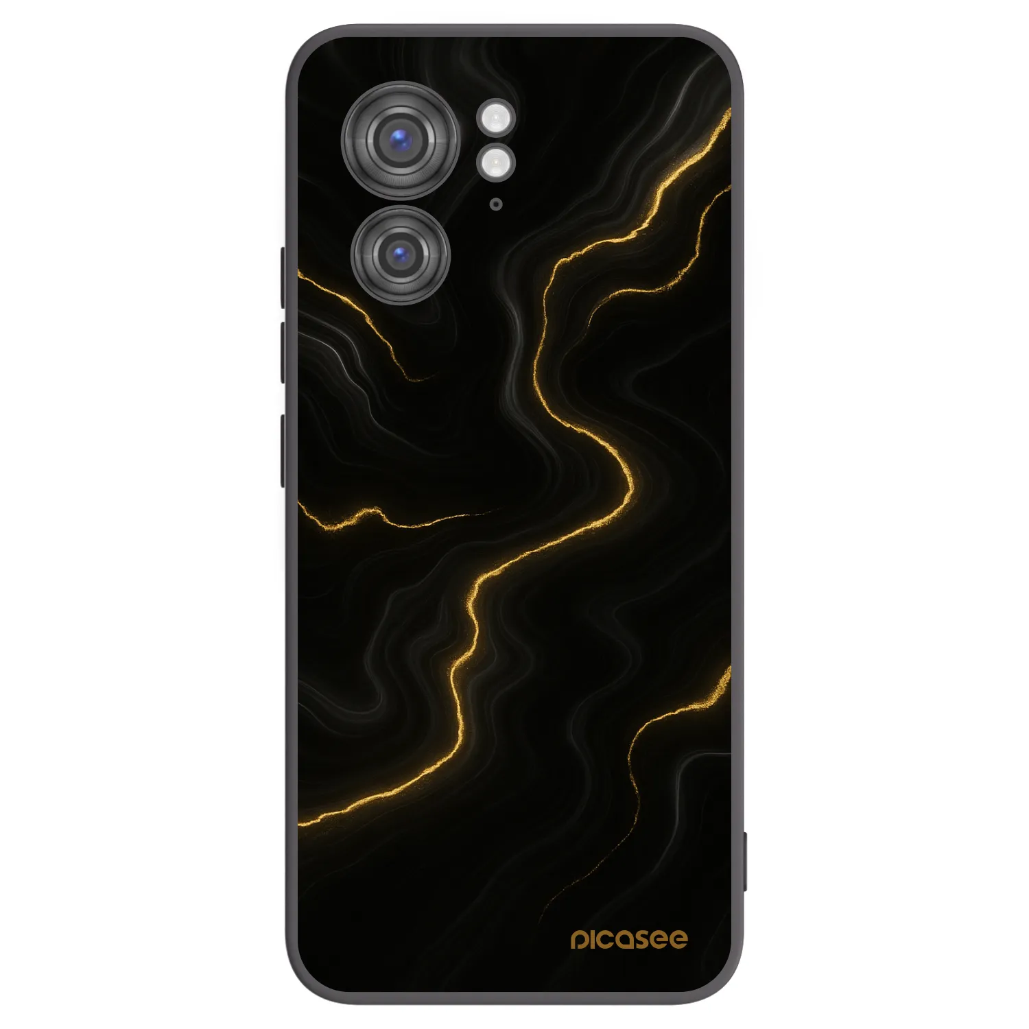 Picasee silikonski črni ovitek za Motorola Edge 40 - Thunder