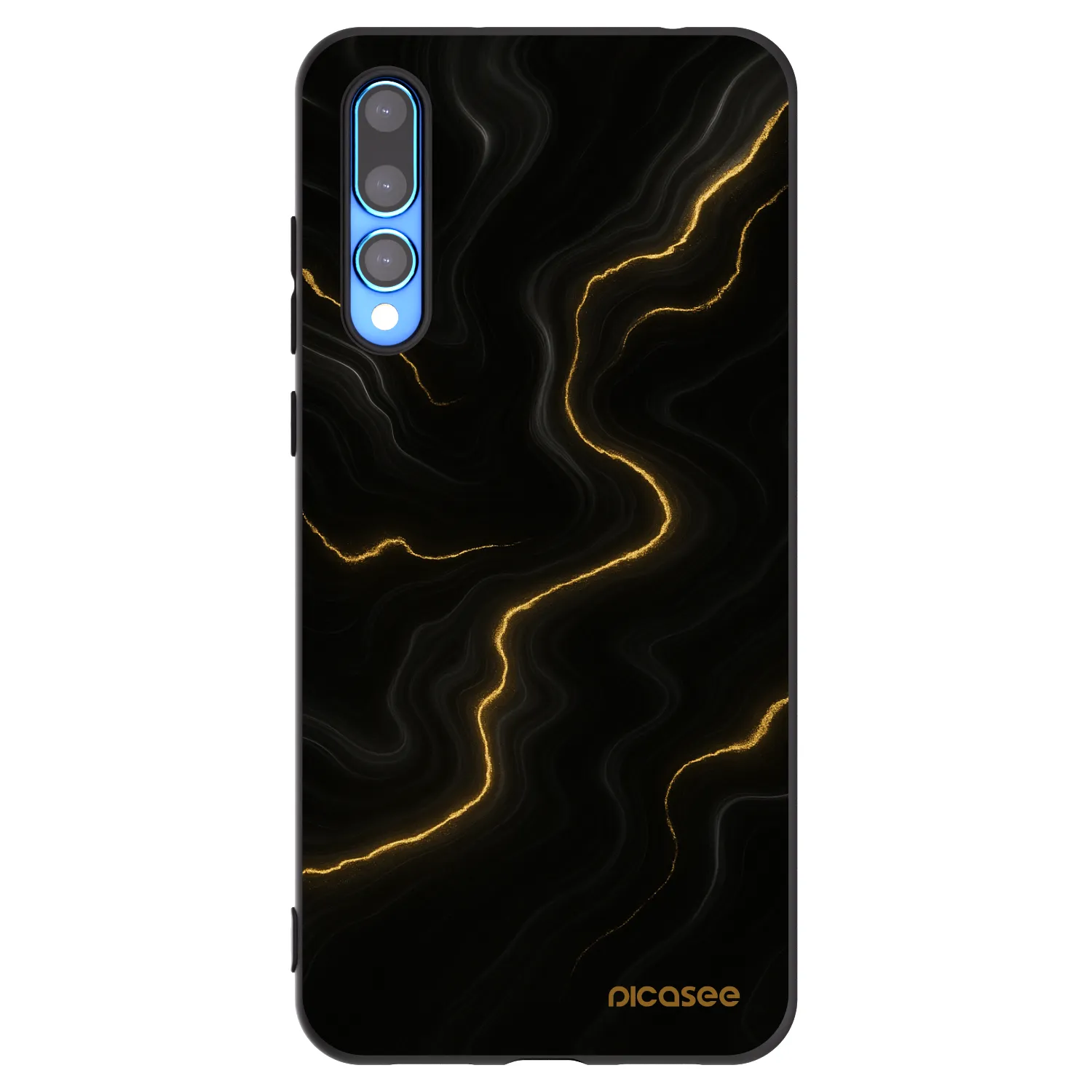 Picasee silikonski črni ovitek za Huawei P20 Pro - Thunder
