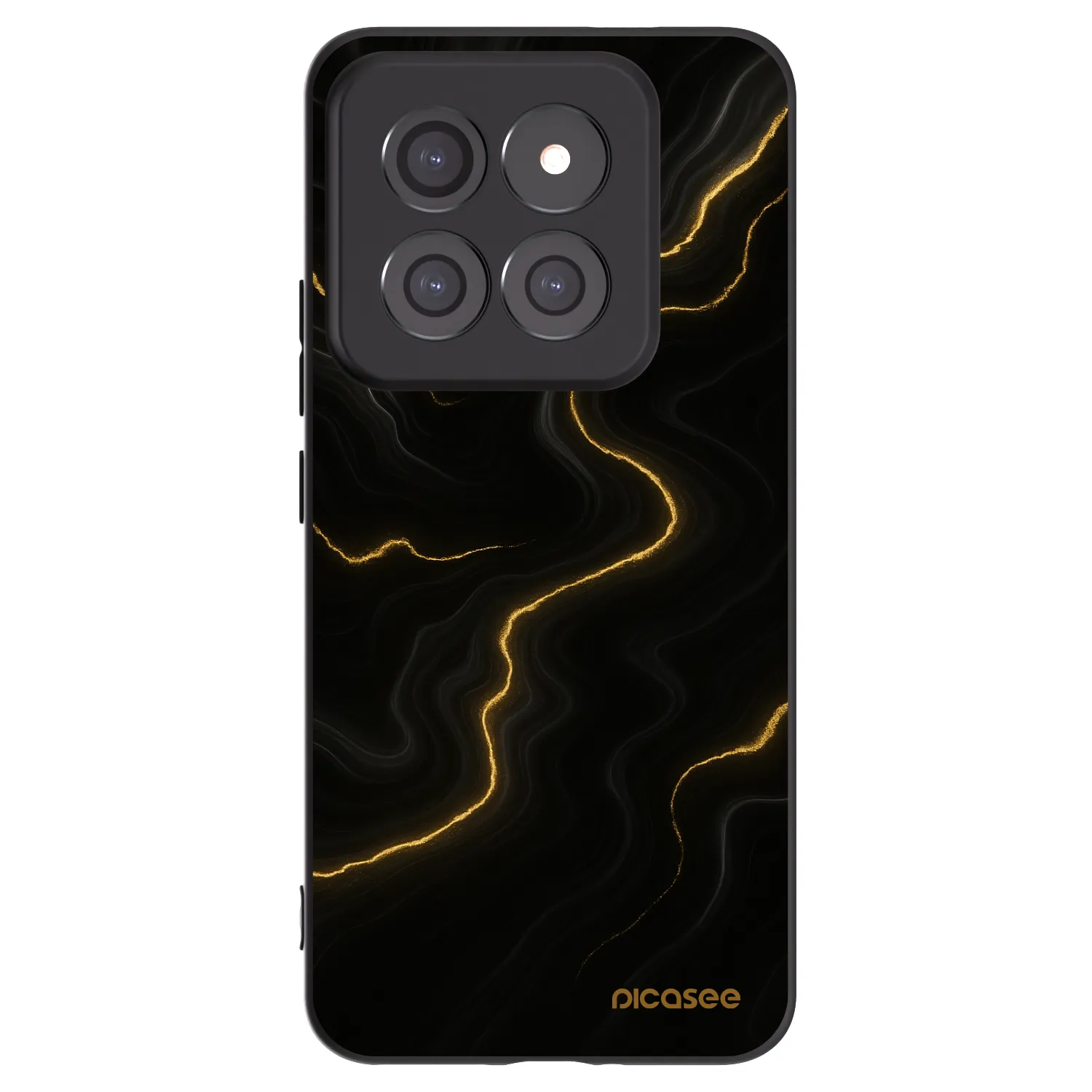 Picasee silikonski črni ovitek za Xiaomi 14 Pro - Thunder