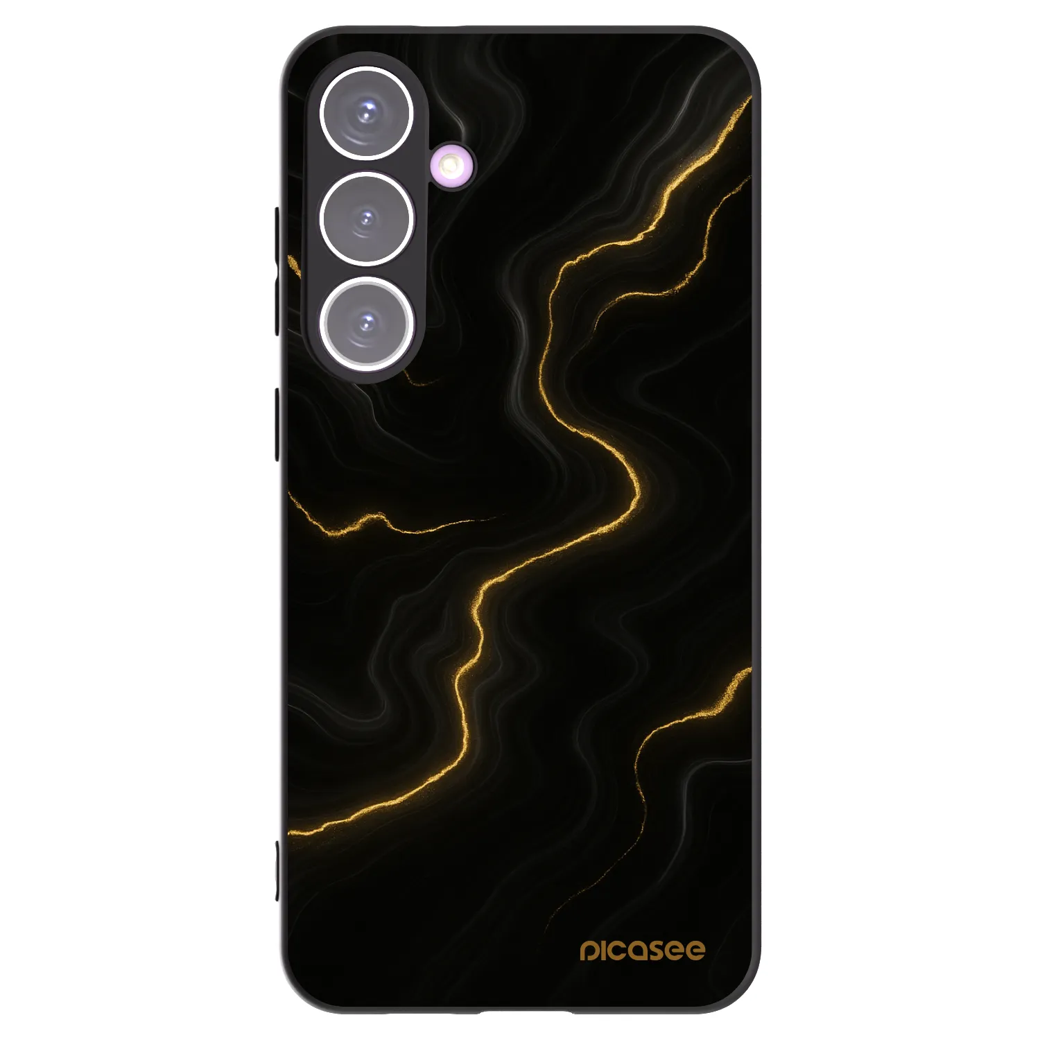 Picasee silikonski črni ovitek za Samsung Galaxy S24+ S926B 5G - Thunder