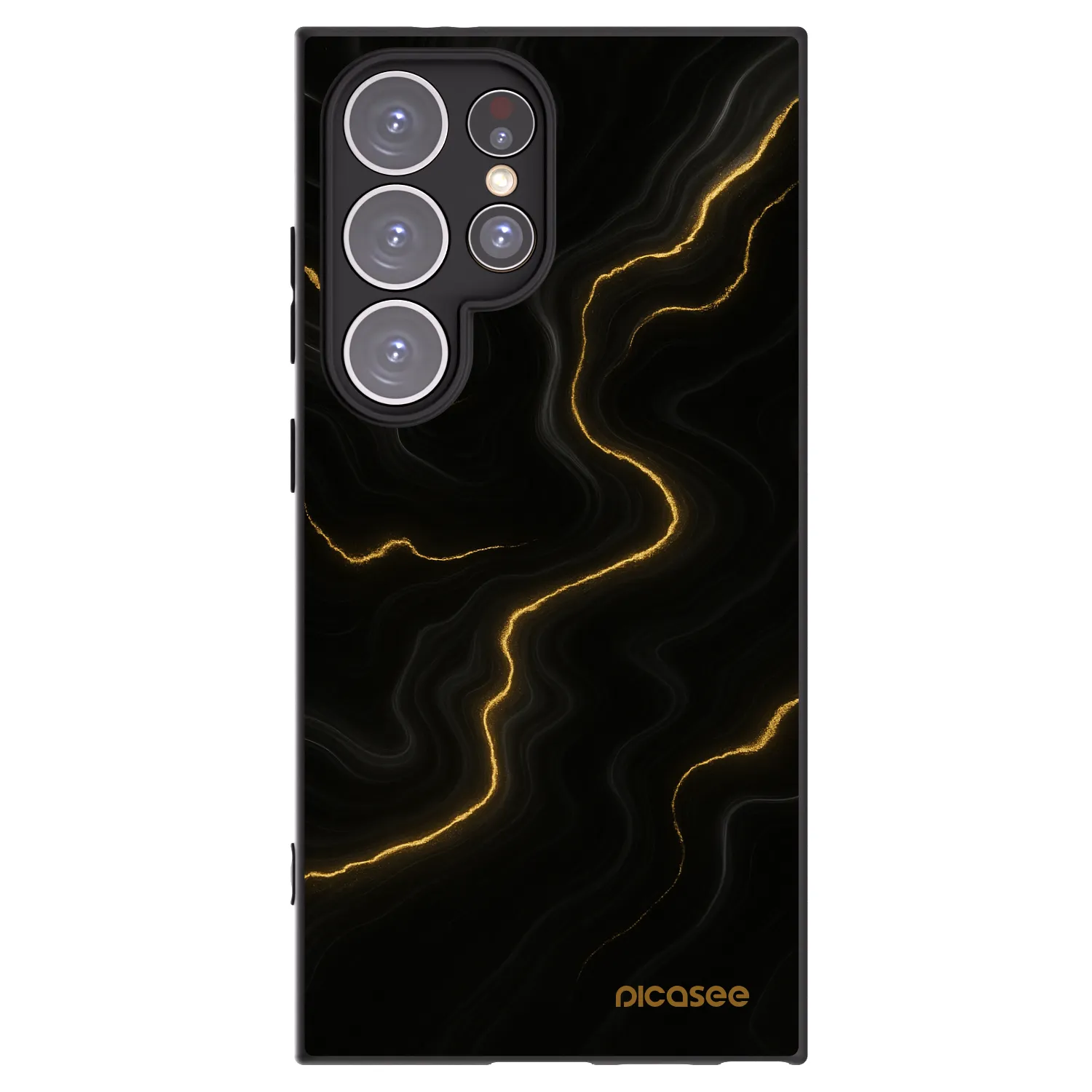 Picasee silikonski črni ovitek za Samsung Galaxy S24 Ultra S928B 5G - Thunder