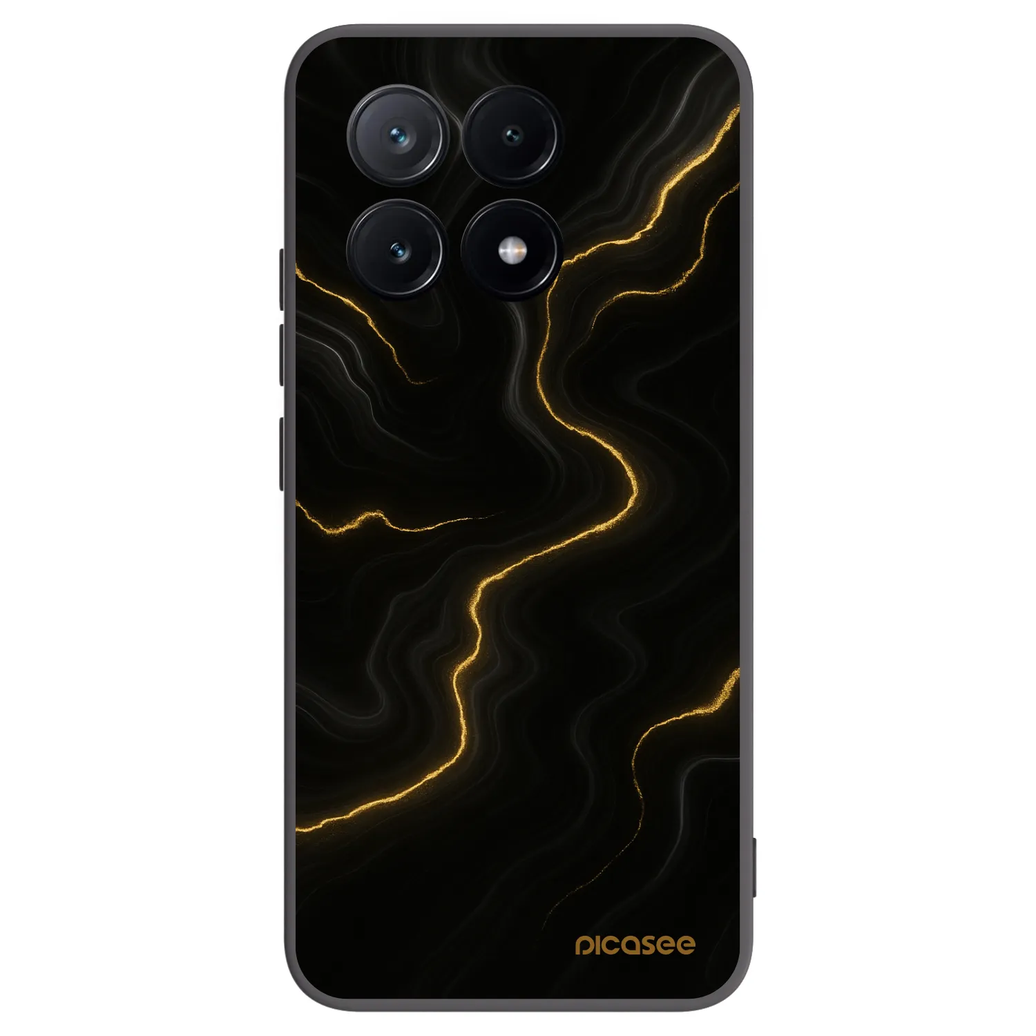 Picasee silikonski črni ovitek za Xiaomi Poco X6 Pro - Thunder
