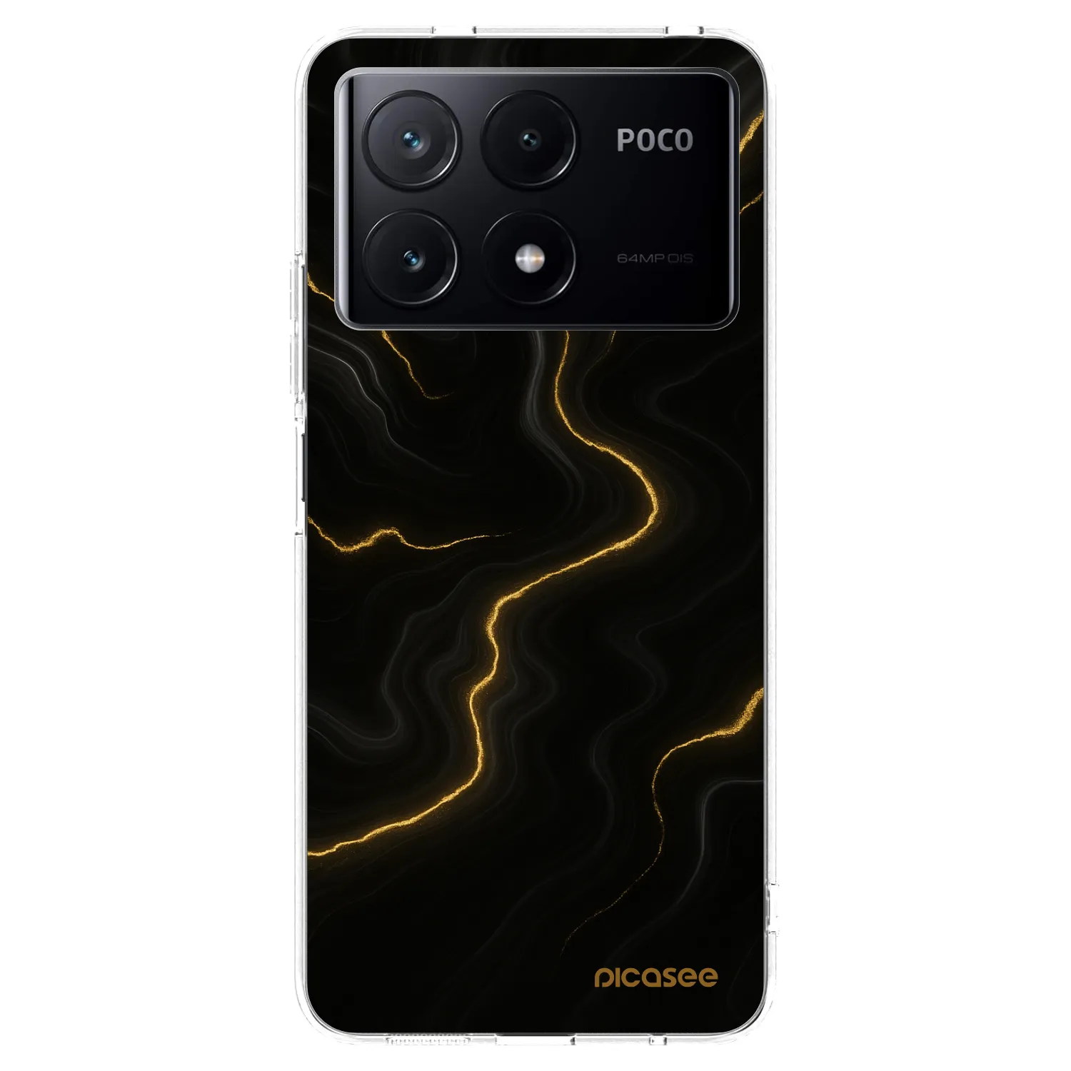 Picasee silikonski prozorni ovitek za Xiaomi Poco X6 Pro - Thunder