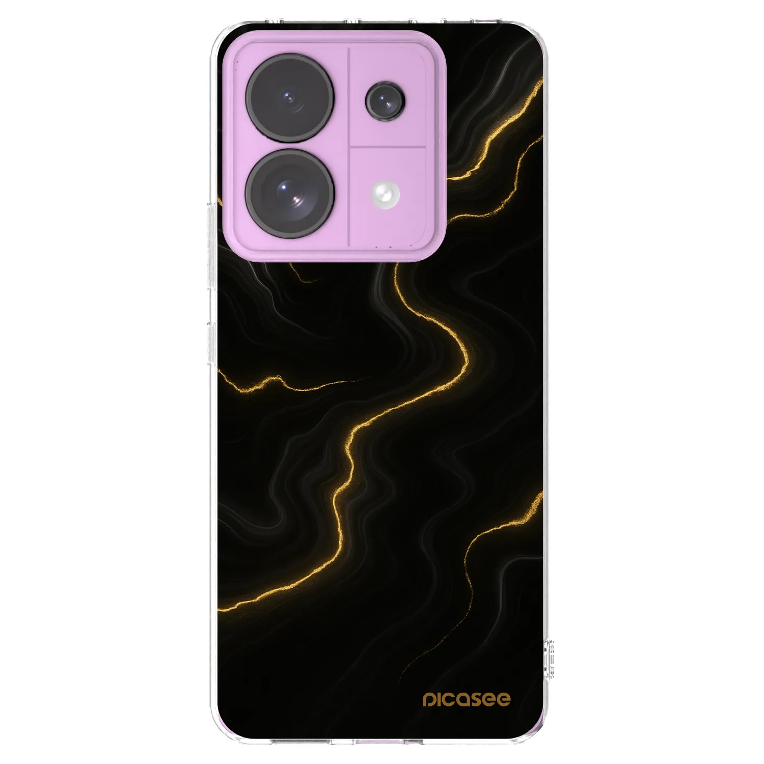 Picasee silikonski prozorni ovitek za Xiaomi Redmi Note 13 Pro 5G - Thunder
