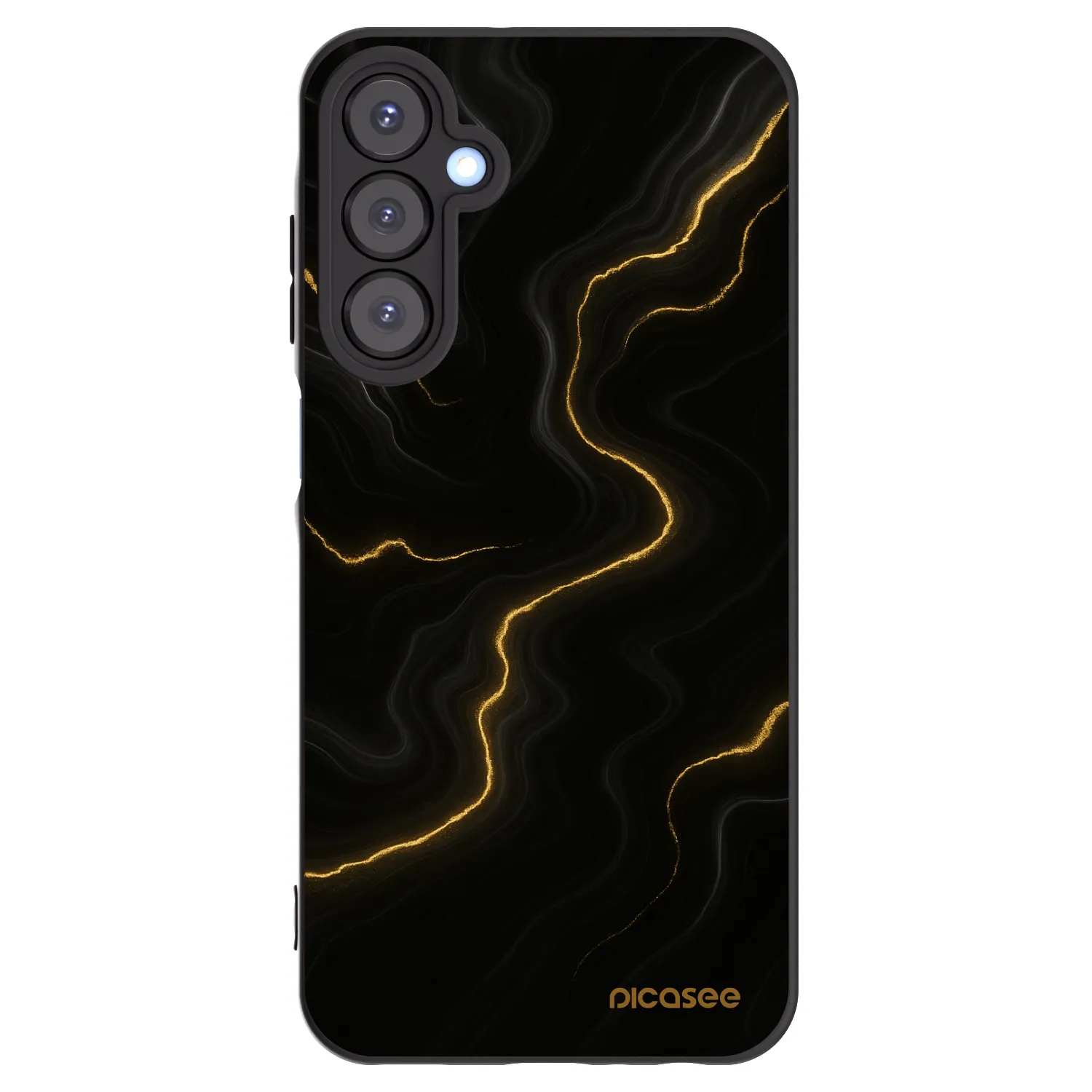 Picasee silikonski črni ovitek za Samsung Galaxy A25 A256B 5G - Thunder