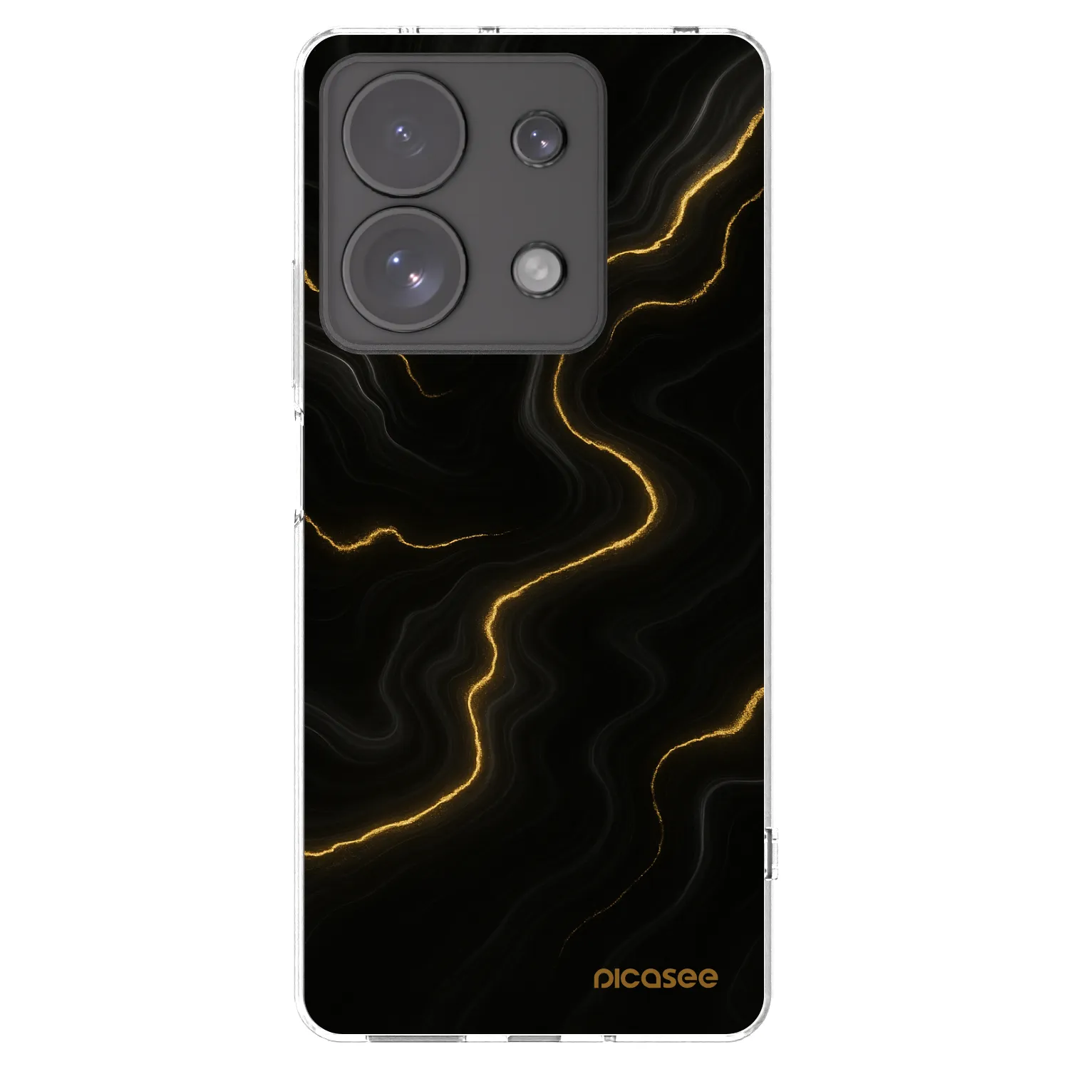 Picasee silikonski prozorni ovitek za Xiaomi Redmi Note 13 Pro 4G - Thunder