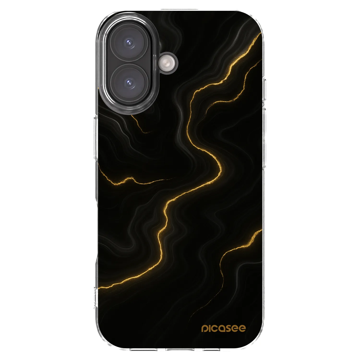 Picasee silikonski prozorni ovitek za Apple iPhone 16 - Thunder