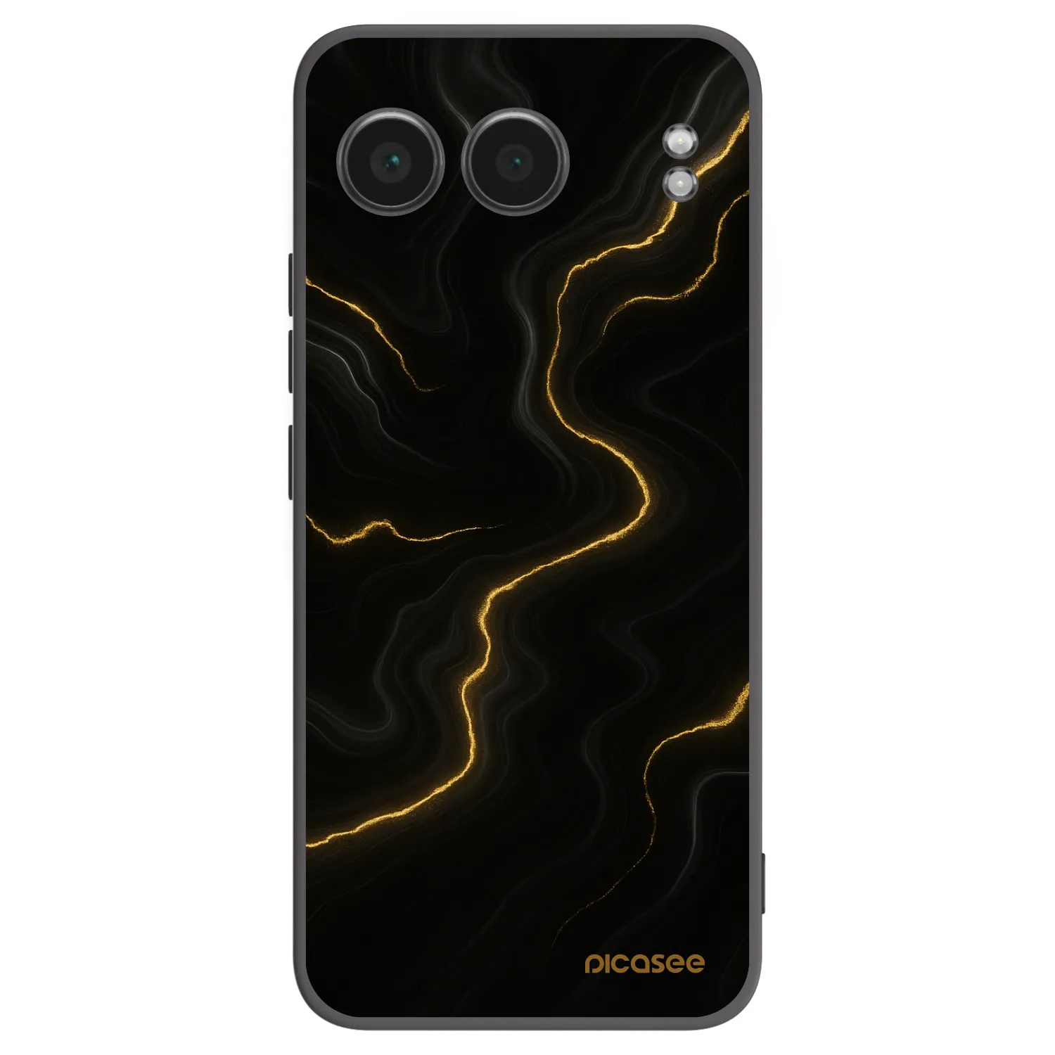 Picasee silikonski črni ovitek za OnePlus Nord 4 - Thunder