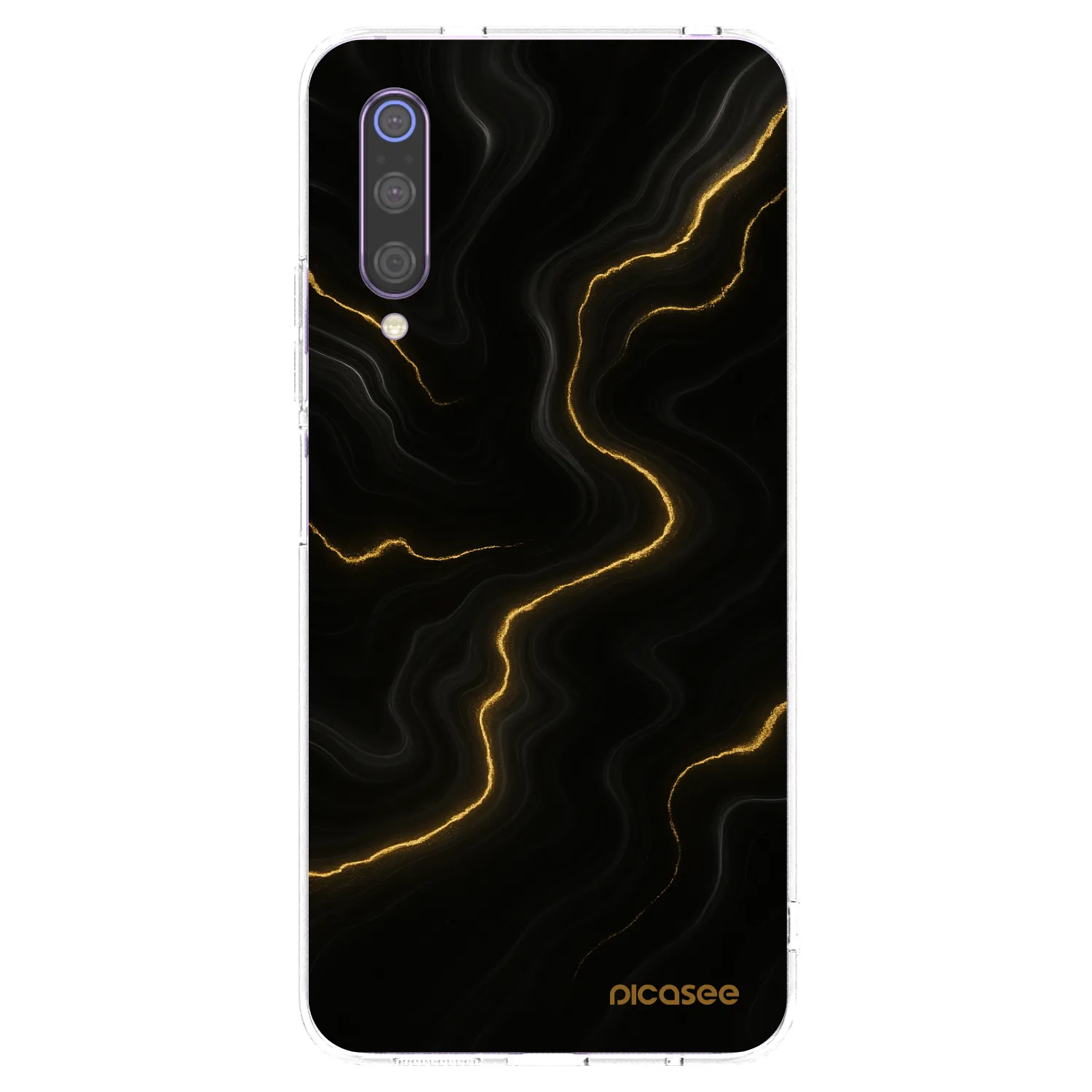 Picasee silikonski prozorni ovitek za Xiaomi Mi 9 - Thunder