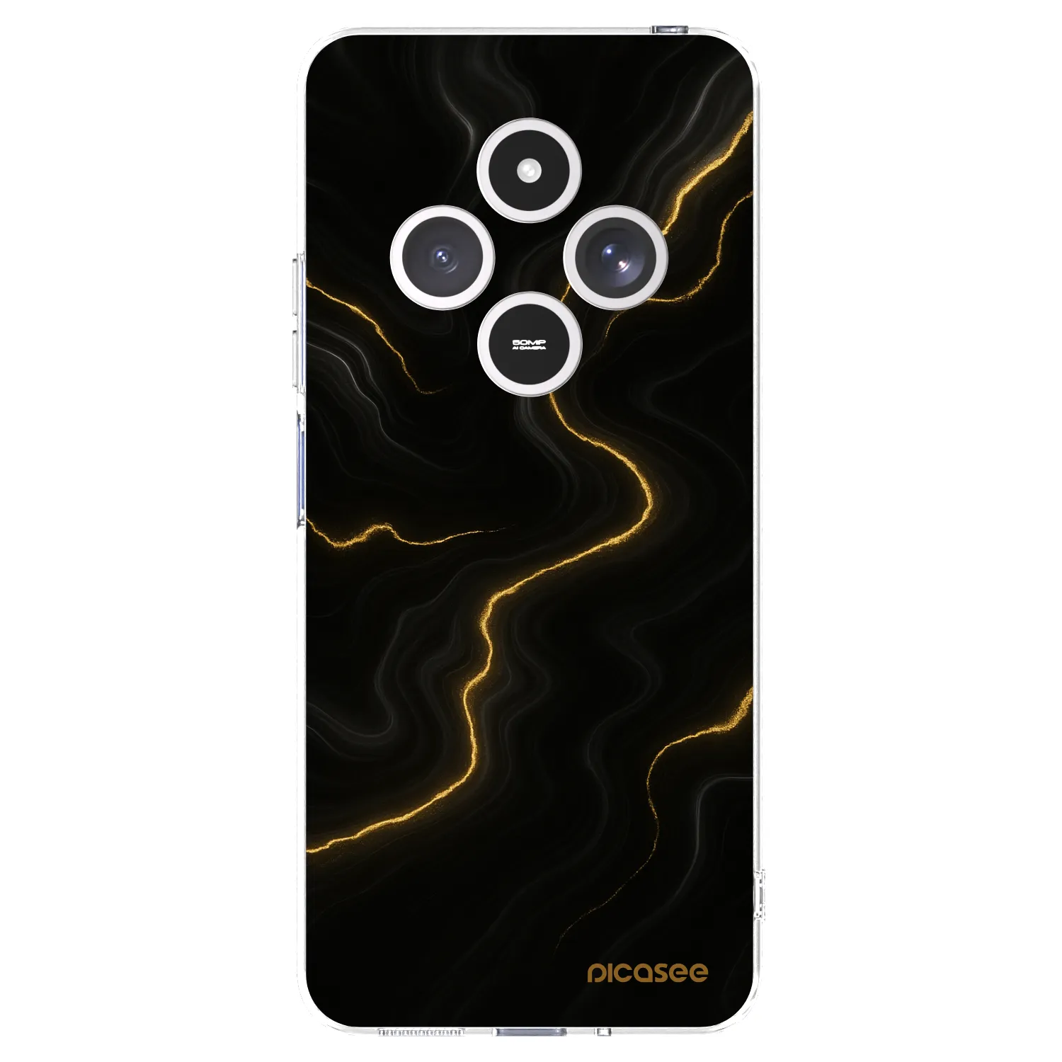 Picasee silikonski prozorni ovitek za Xiaomi Redmi 14C - Thunder
