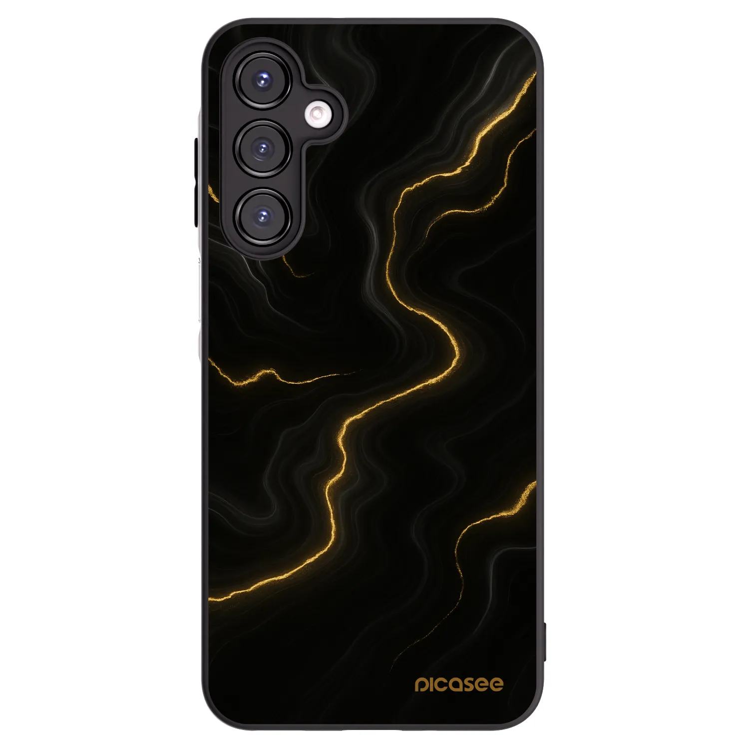 Picasee silikonski črni ovitek za Samsung Galaxy A16 5G - Thunder