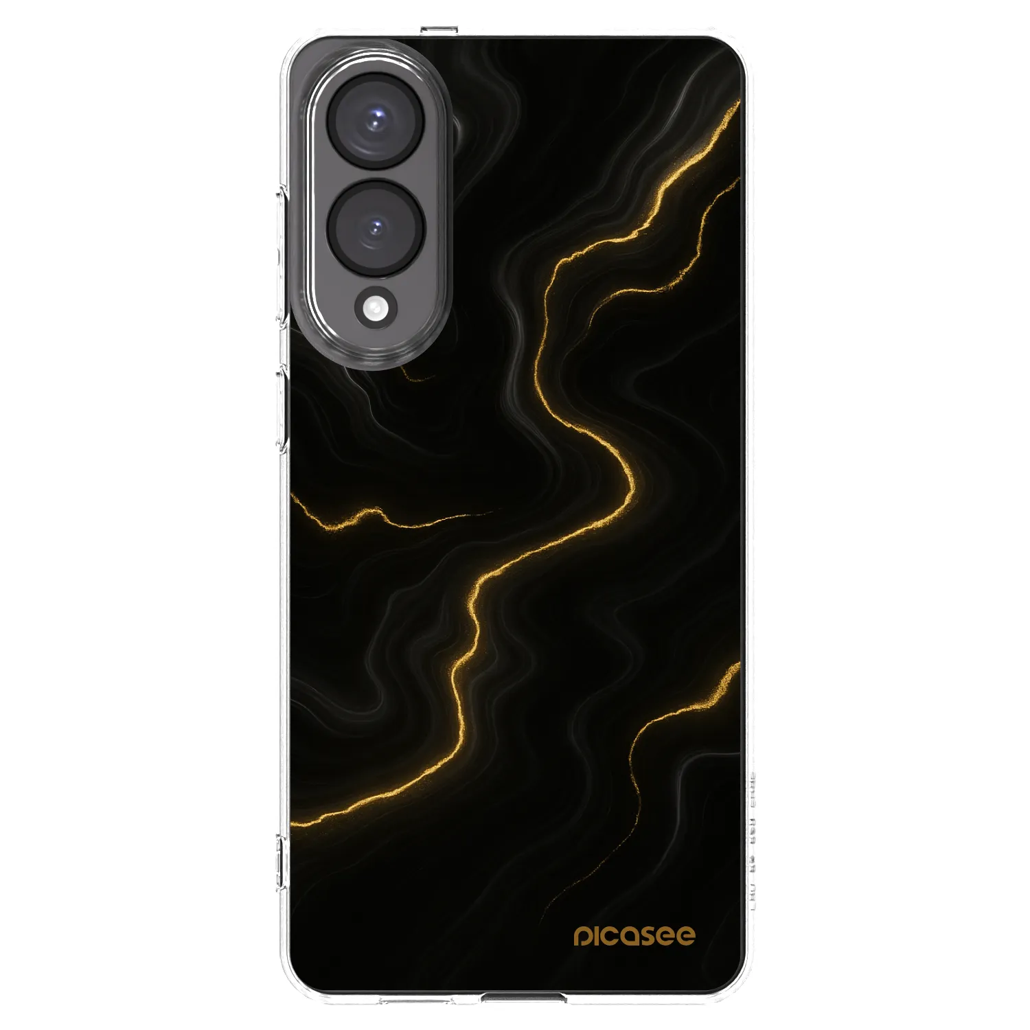 Picasee silikonski prozorni ovitek za Samsung Galaxy S25 Edge 5G - Thunder