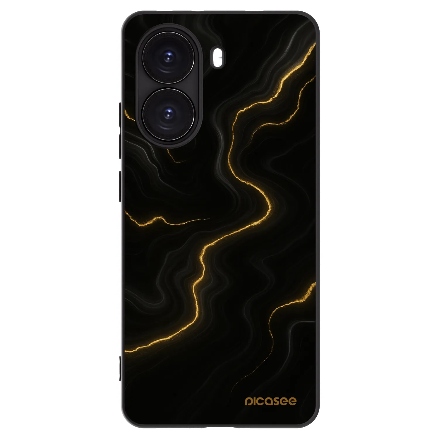 Picasee silikonski črni ovitek za Xiaomi Poco X7 Pro 5G - Thunder