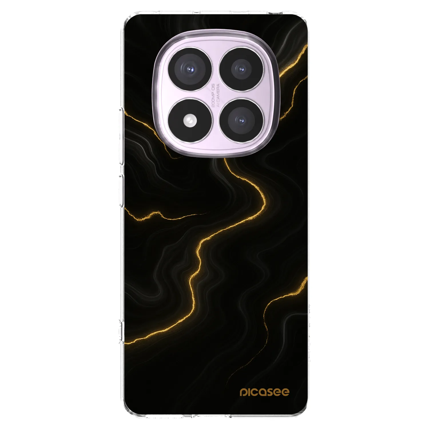 Picasee silikonski prozorni ovitek za Xiaomi Redmi Note 14 Pro 4G - Thunder