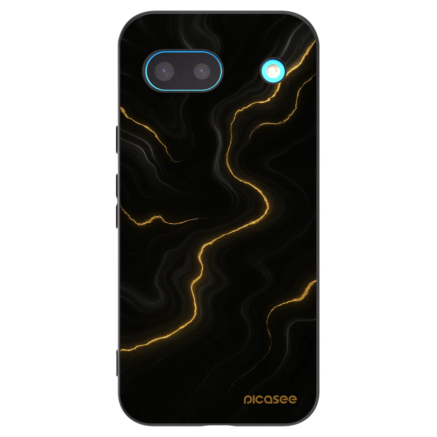Picasee silikonski črni ovitek za Google Pixel 8 - Thunder