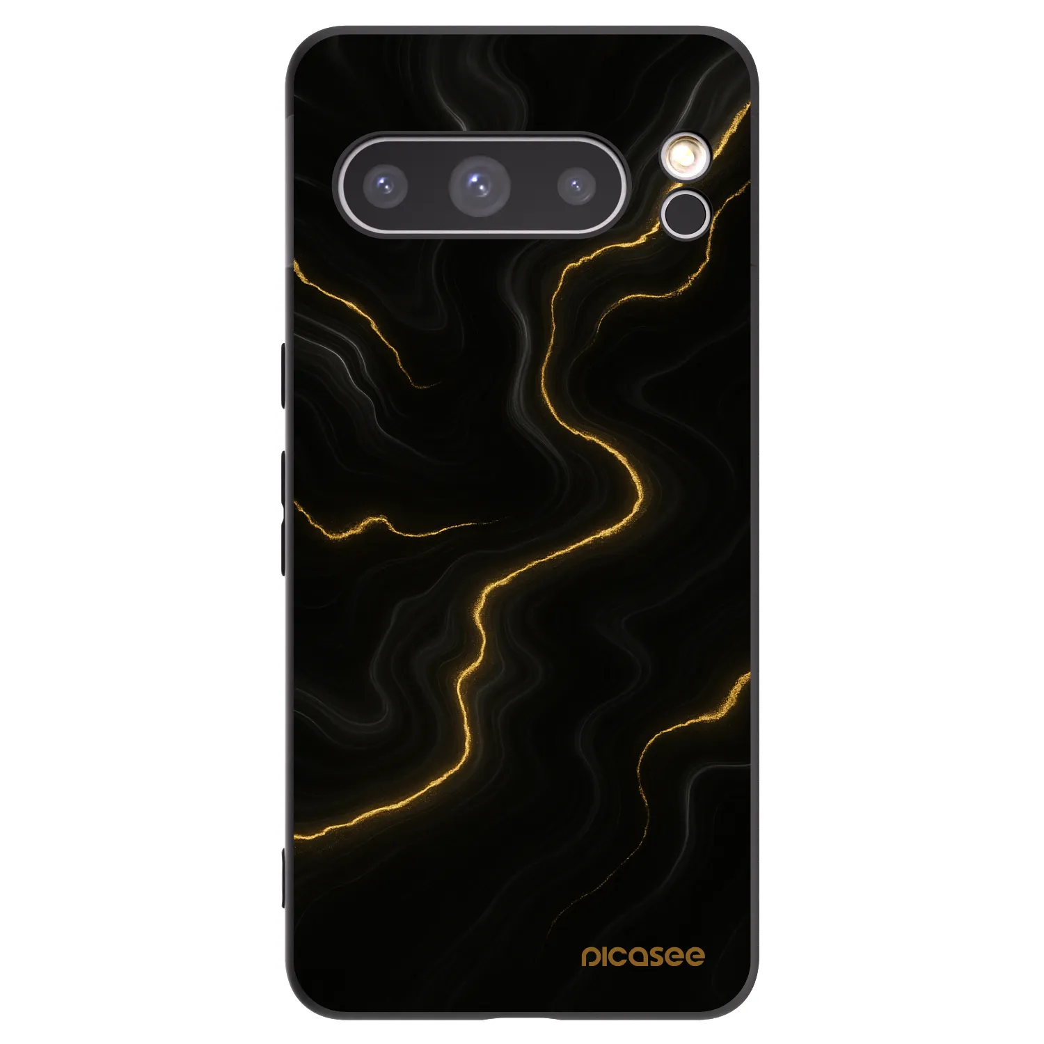 Picasee silikonski črni ovitek za Google Pixel 8 Pro - Thunder