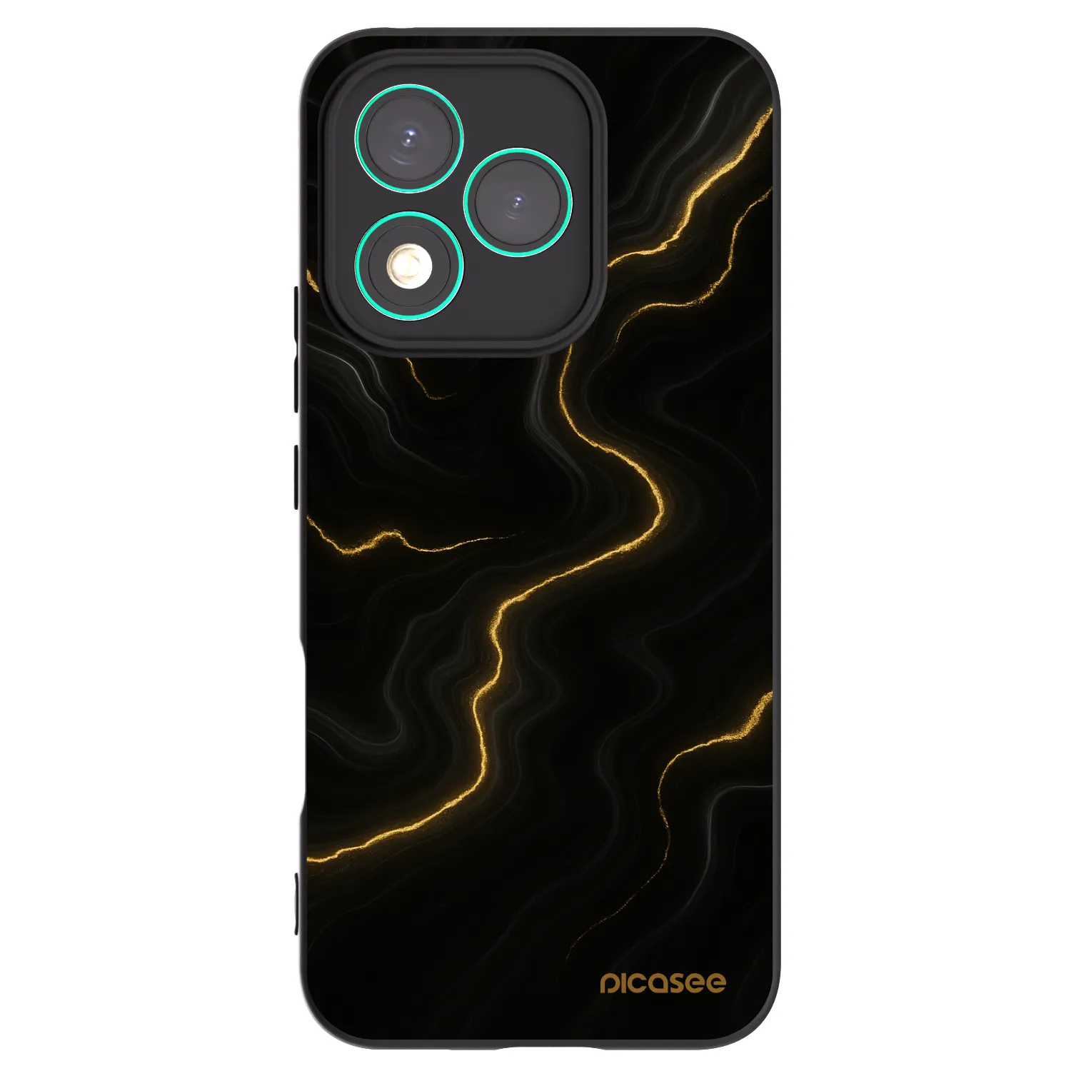 Picasee silikonski črni ovitek za Honor 400 Lite 5G - Thunder