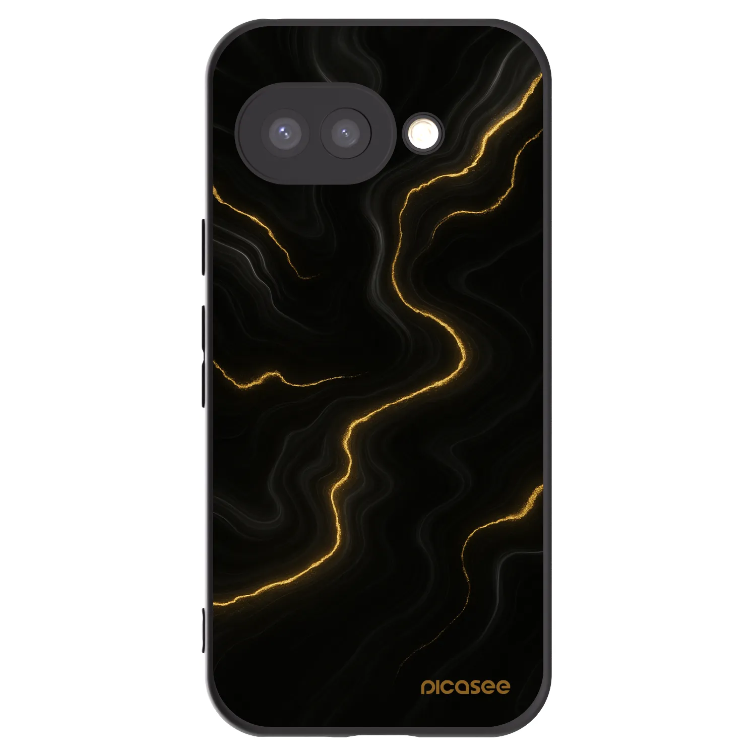Picasee silikonski črni ovitek za Google Pixel 9a - Thunder