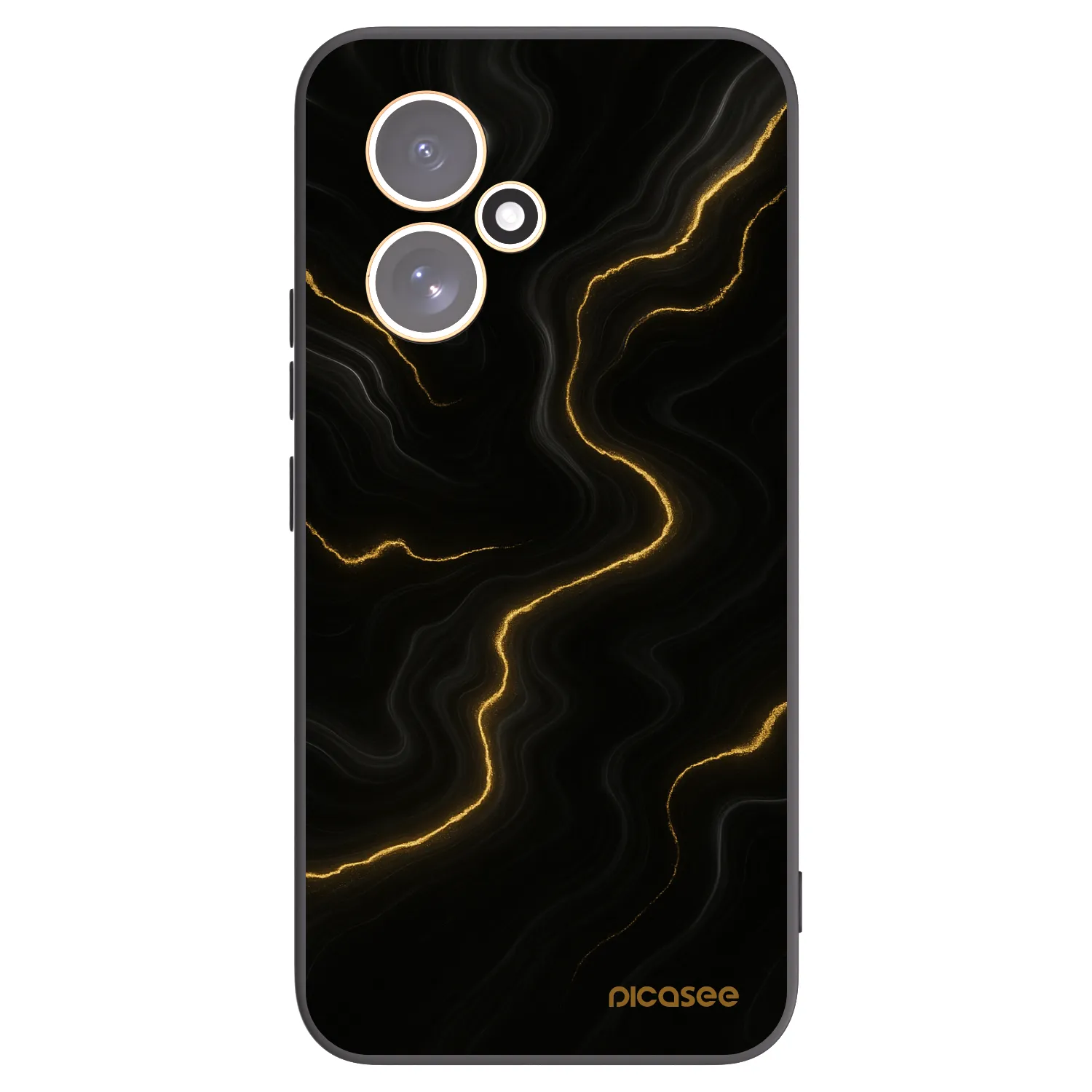 Picasee silikonski črni ovitek za Honor 400 5G - Thunder