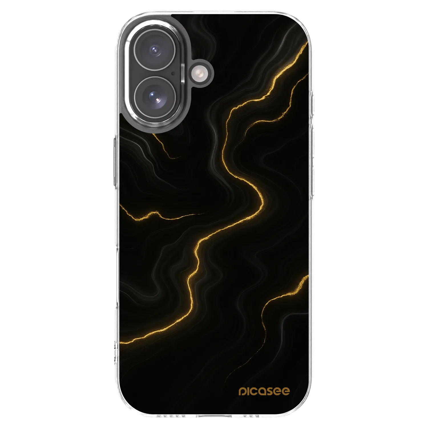 Picasee silikonski prozorni ovitek za Apple iPhone 17 - Thunder