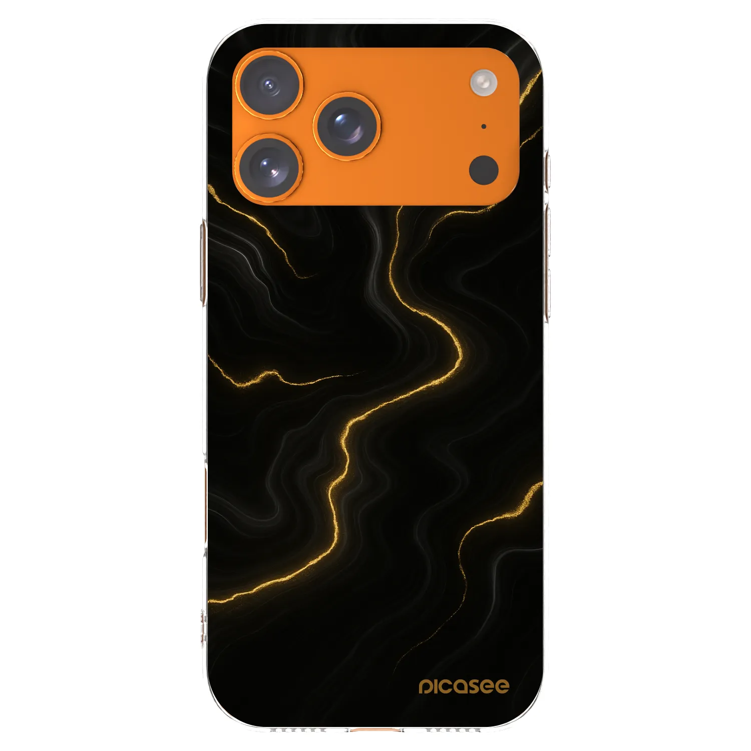 Picasee silikonski prozorni ovitek za Apple iPhone 17 Pro Max - Thunder