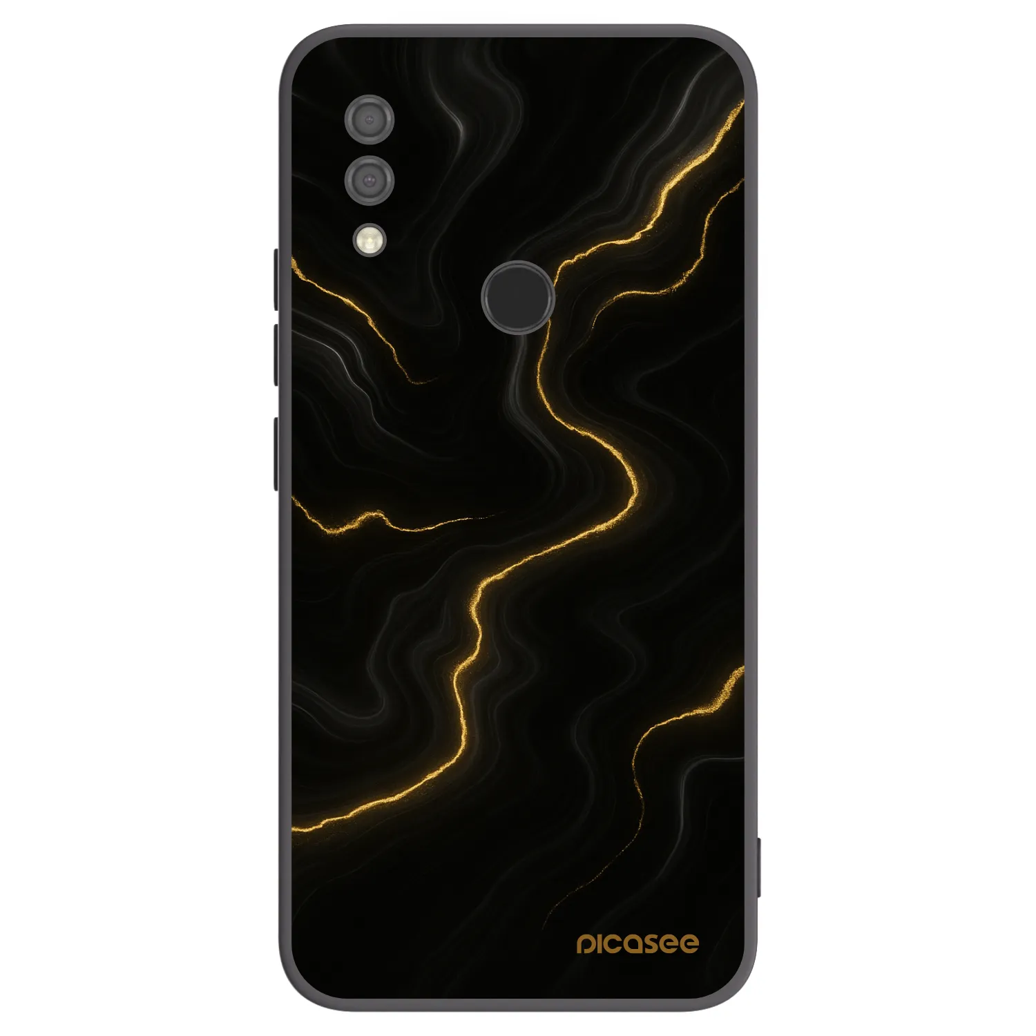 Picasee silikonski črni ovitek za Xiaomi Redmi 7 - Thunder