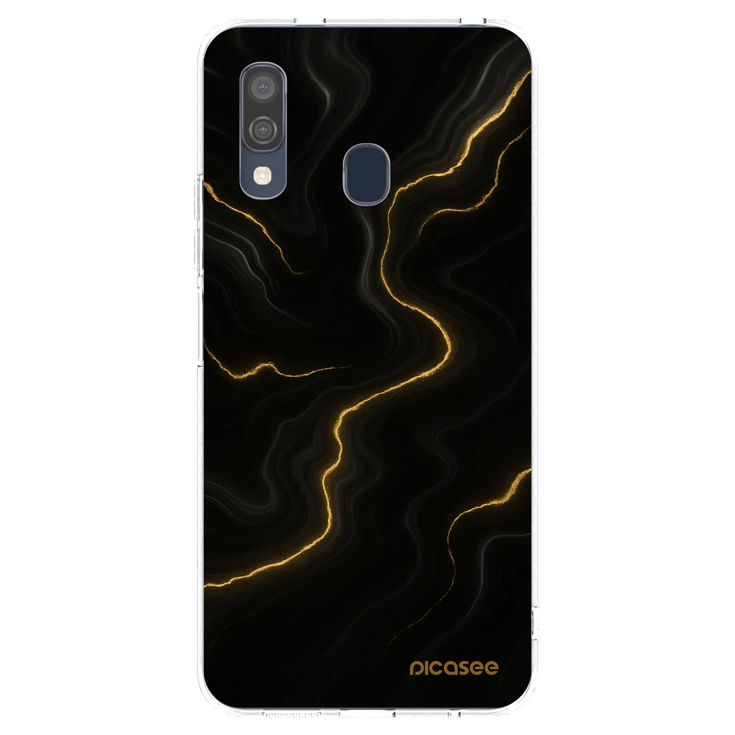 Picasee silikonski prozorni ovitek za Samsung Galaxy A40 A405F - Thunder