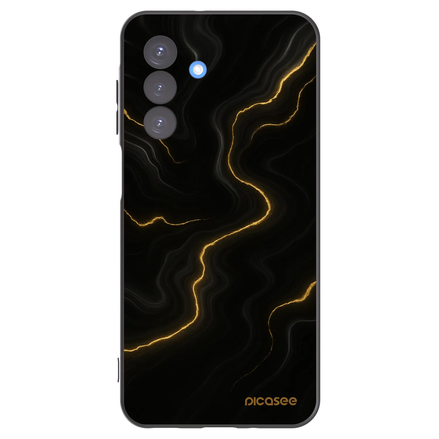 Picasee silikonski črni ovitek za Samsung Galaxy A17 5G - Thunder