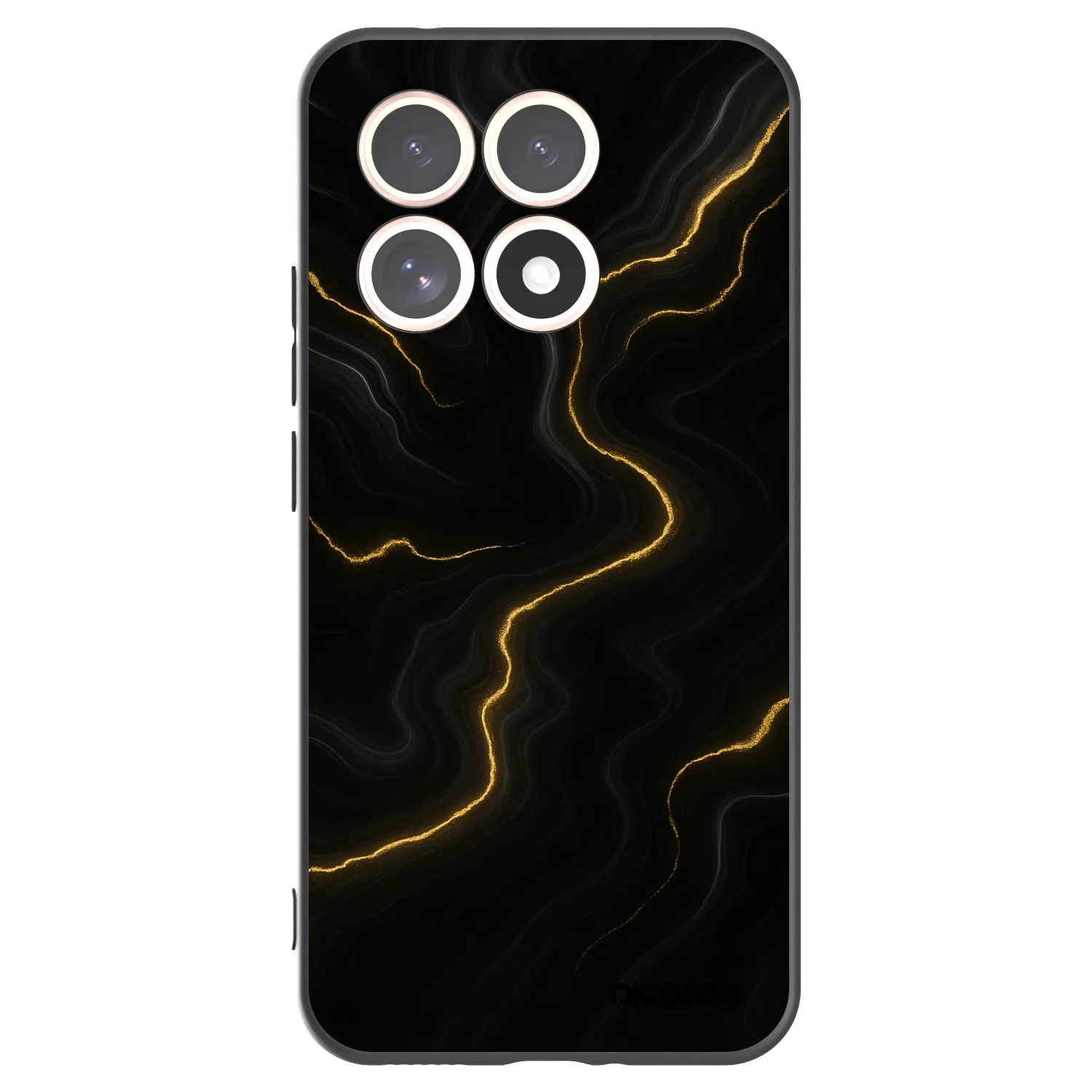 Picasee silikonski črni ovitek za Xiaomi 15T - Thunder