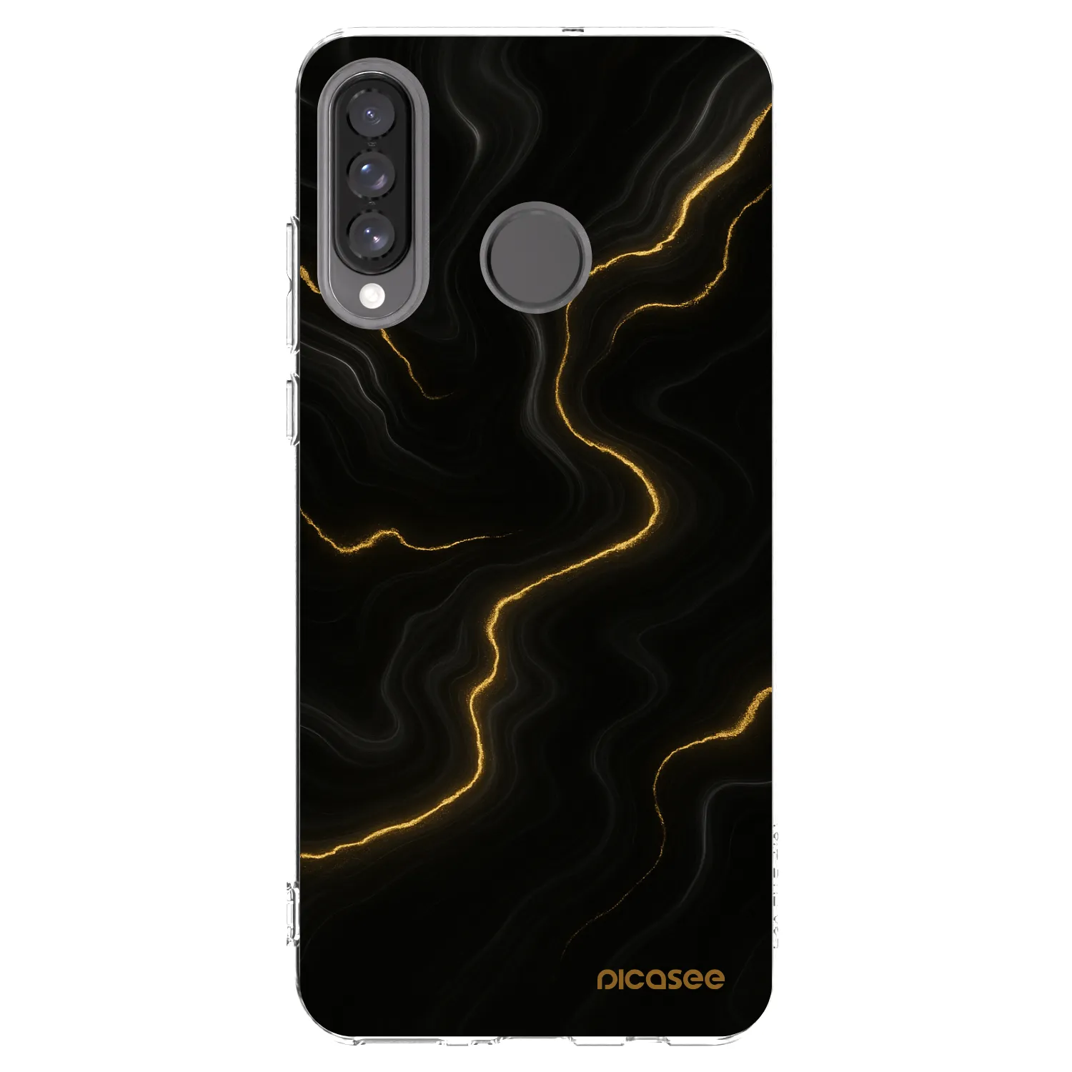 Picasee silikonski prozorni ovitek za Huawei P30 Lite - Thunder