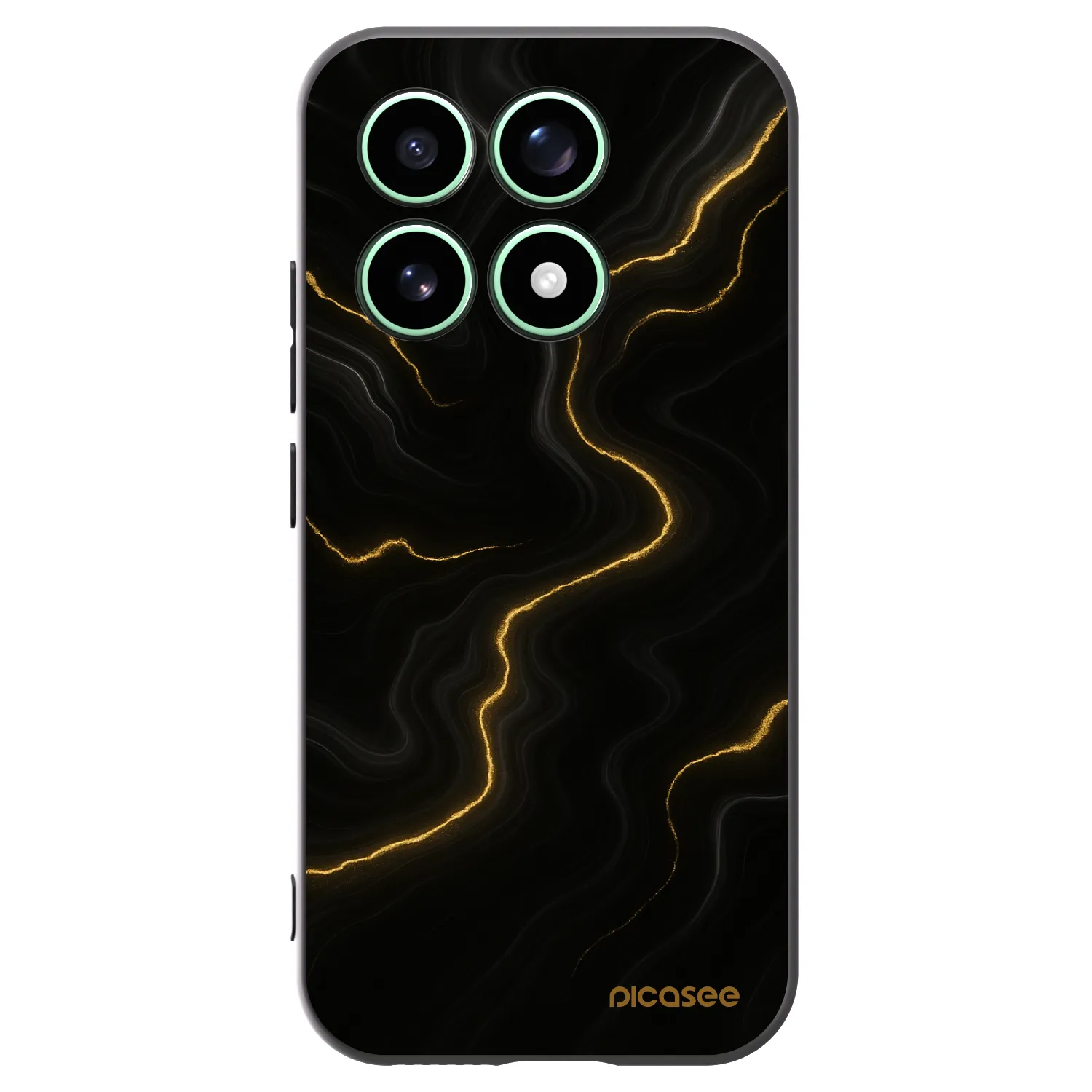 Picasee silikonski črni ovitek za Xiaomi 17 - Thunder