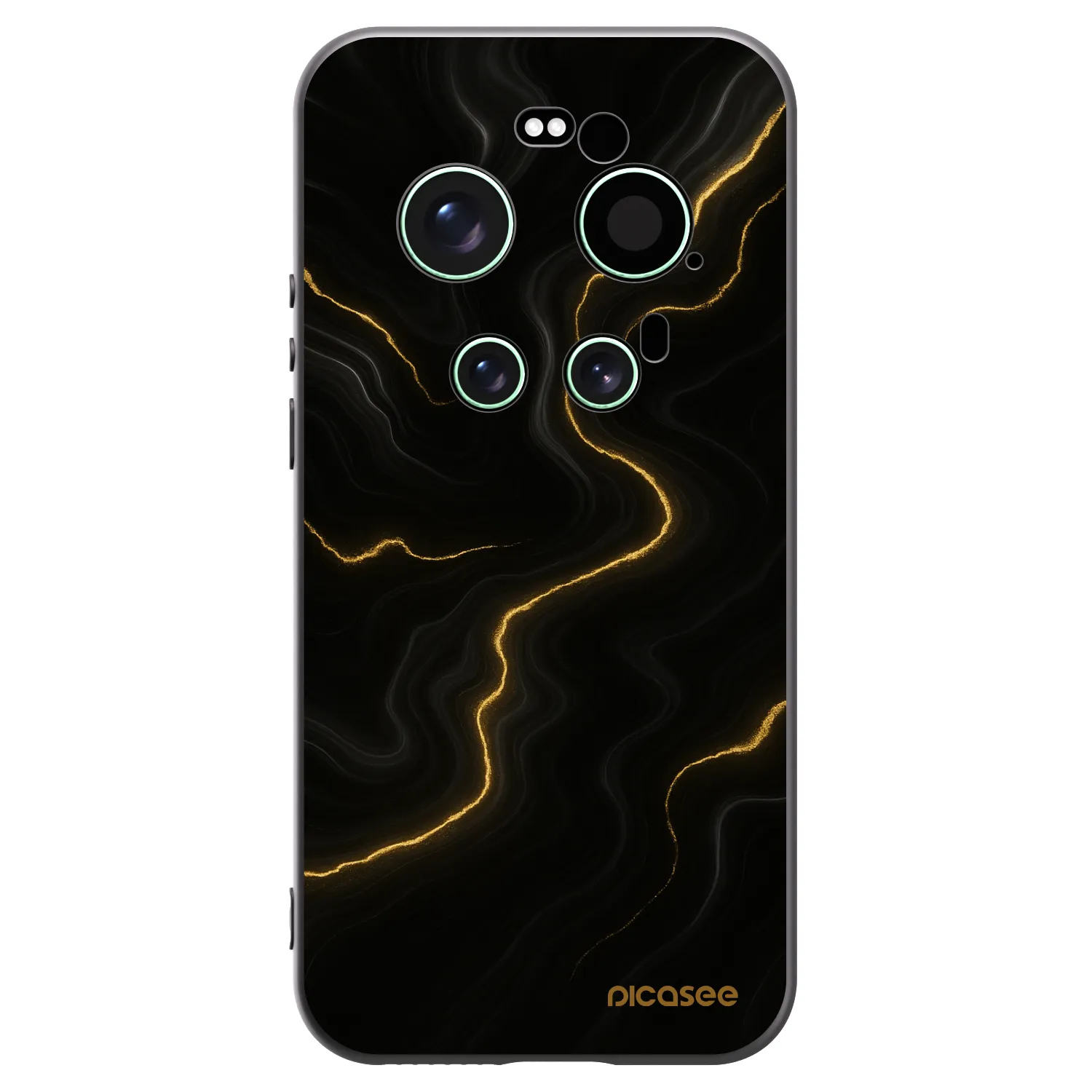 Picasee silikonski črni ovitek za Xiaomi 17 Ultra - Thunder