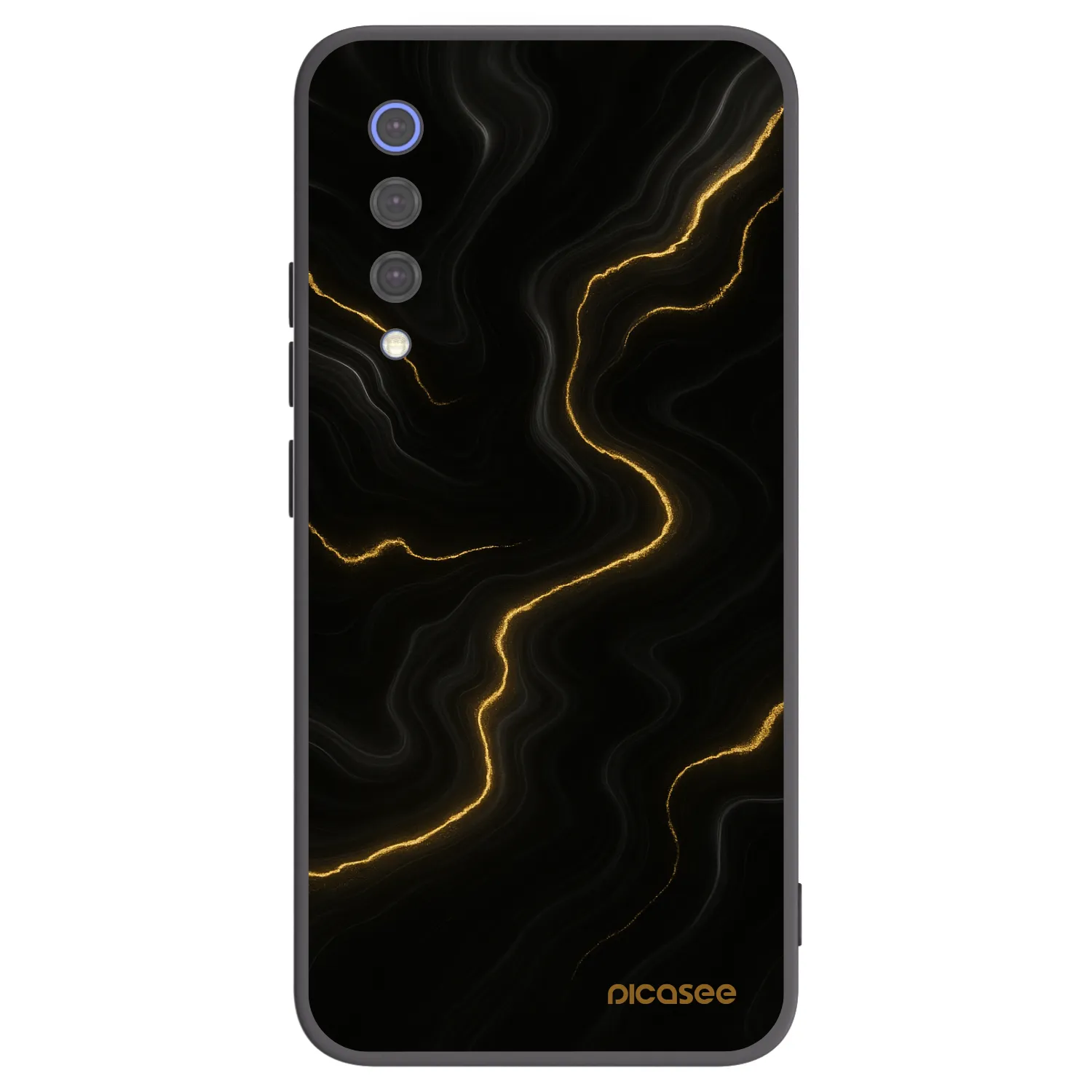 Picasee silikonski črni ovitek za Xiaomi Mi 9 SE - Thunder