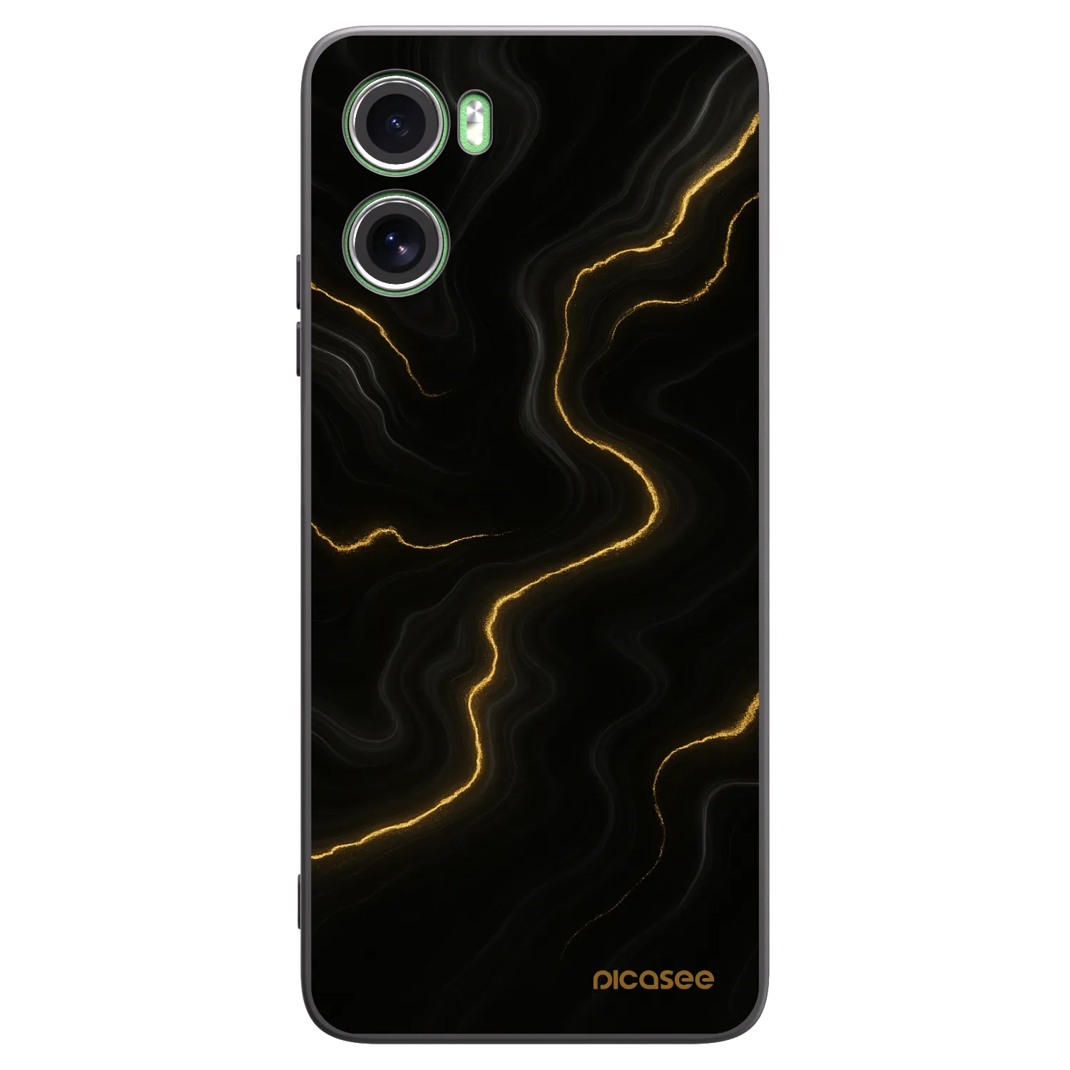 Picasee silikonski črni ovitek za Motorola Moto G06 - Thunder