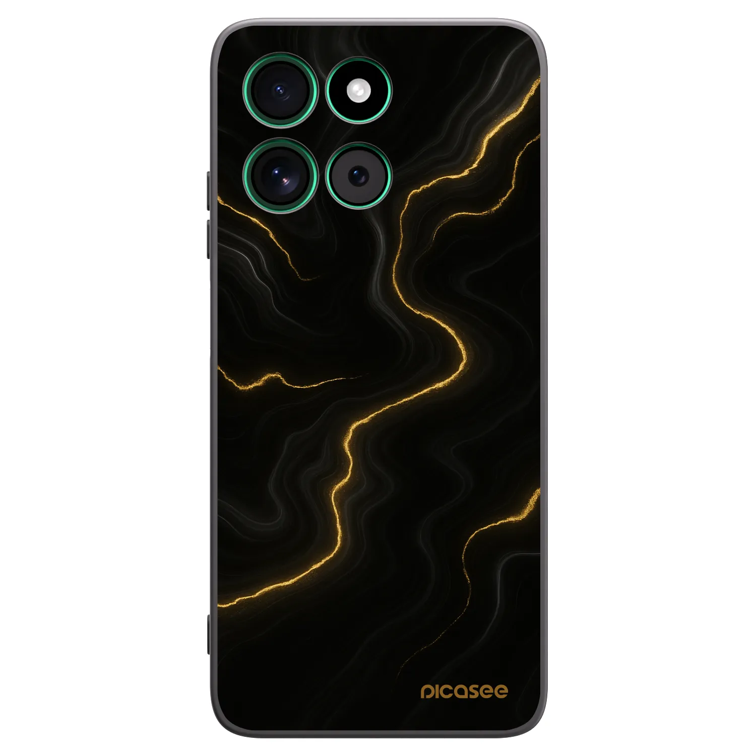Picasee silikonski črni ovitek za Motorola Moto G57 Power - Thunder