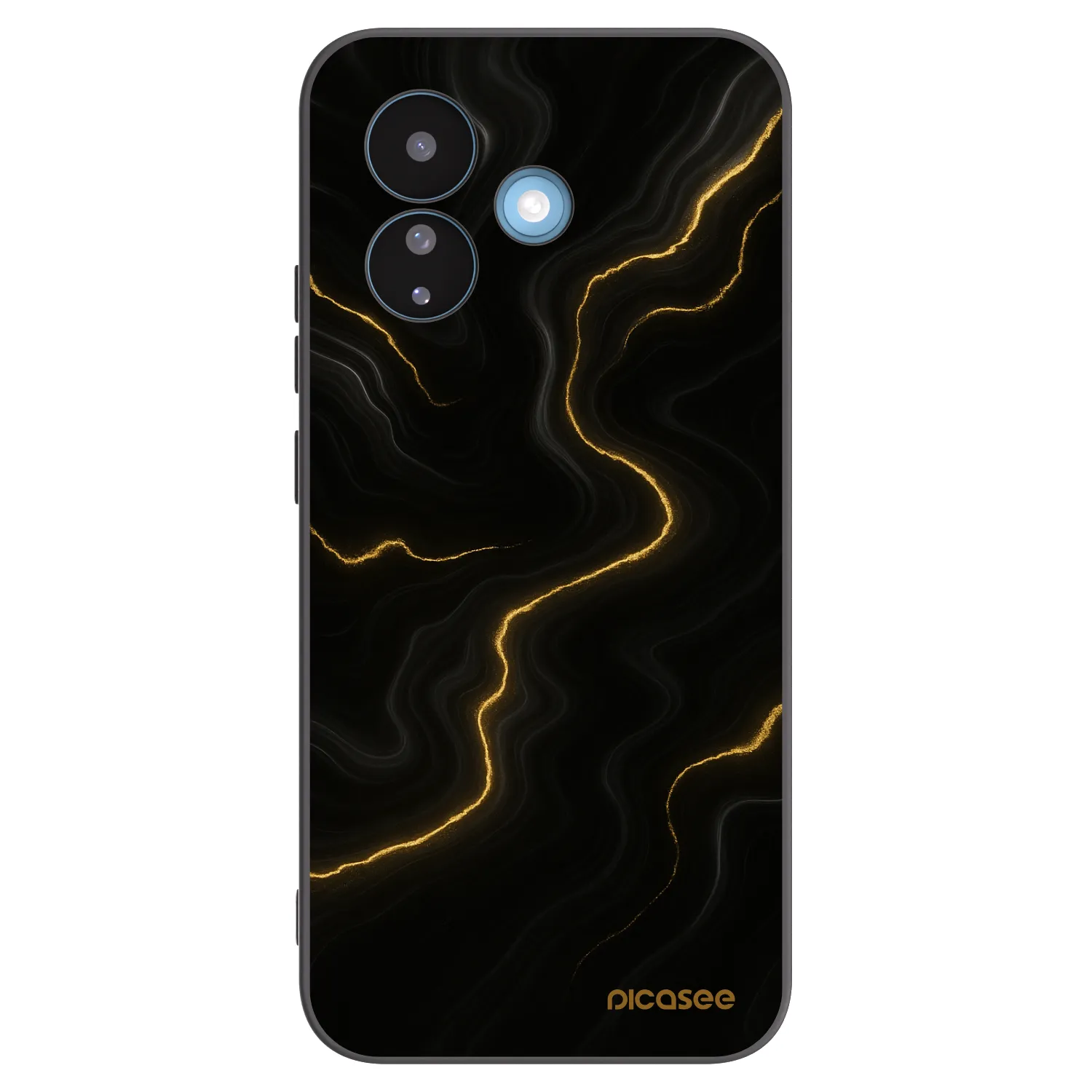 Picasee silikonski črni ovitek za Xiaomi Redmi Note 17 Pro 5G - Thunder