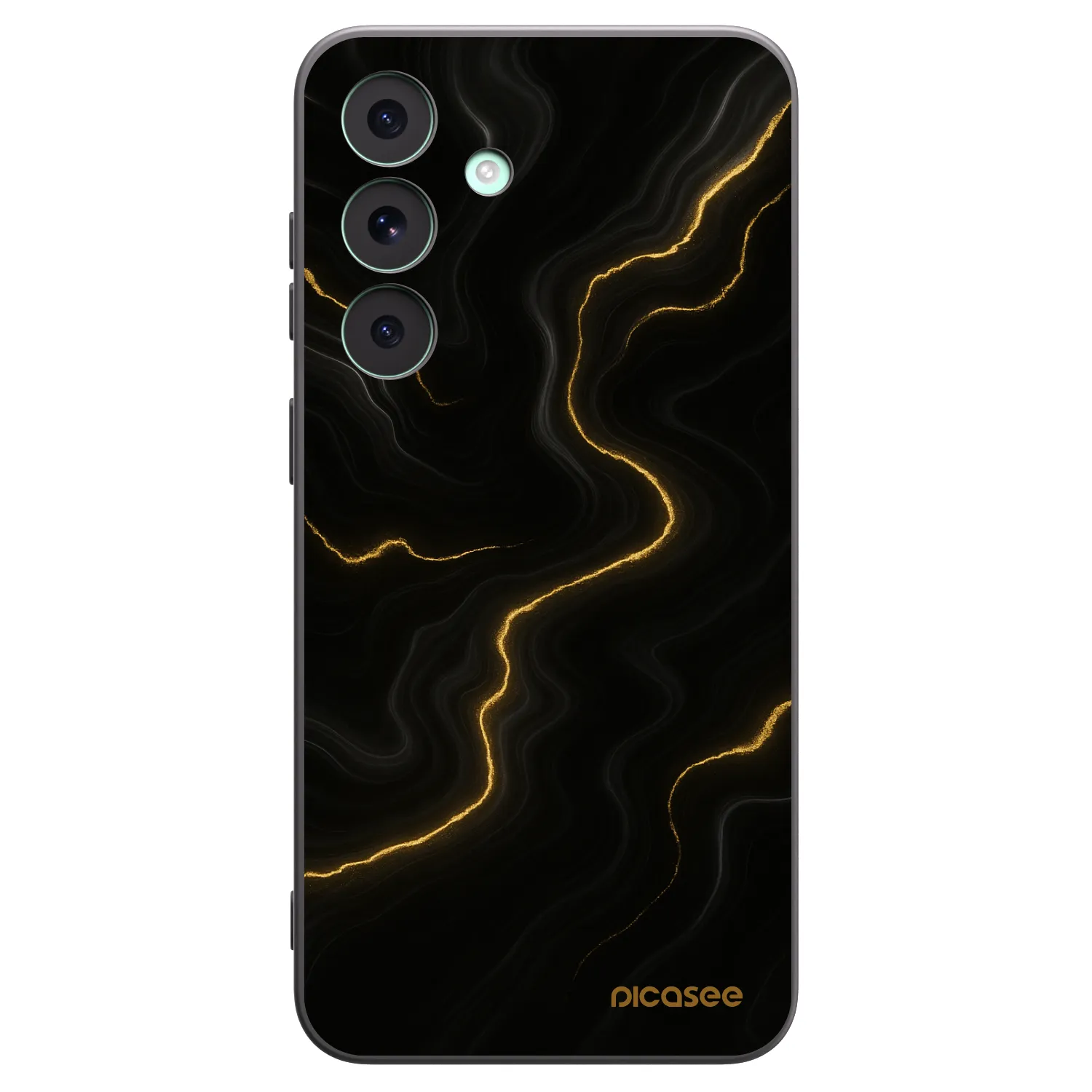 Picasee silikonski črni ovitek za Samsung Galaxy S26 FE - Thunder