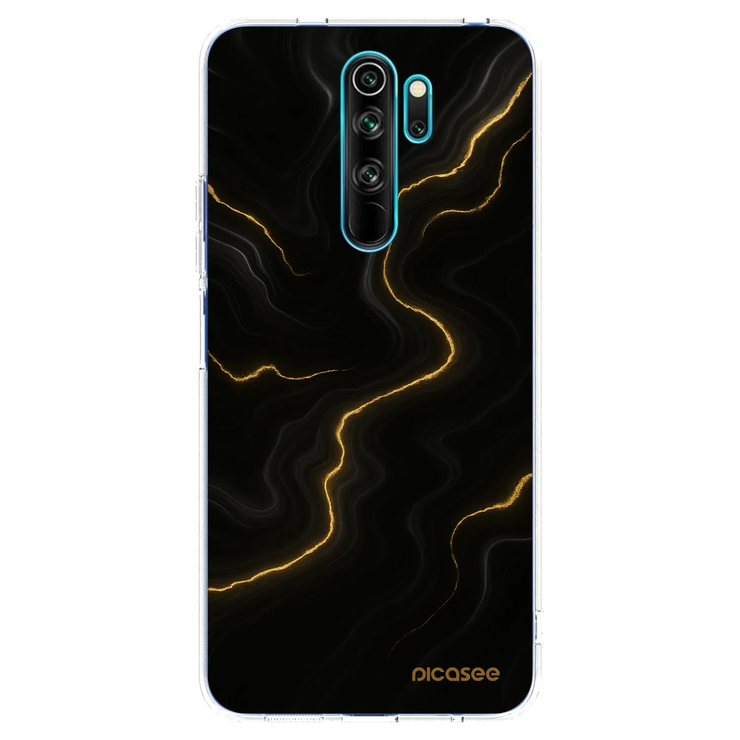 Picasee silikonski prozorni ovitek za Xiaomi Redmi Note 8 Pro - Thunder