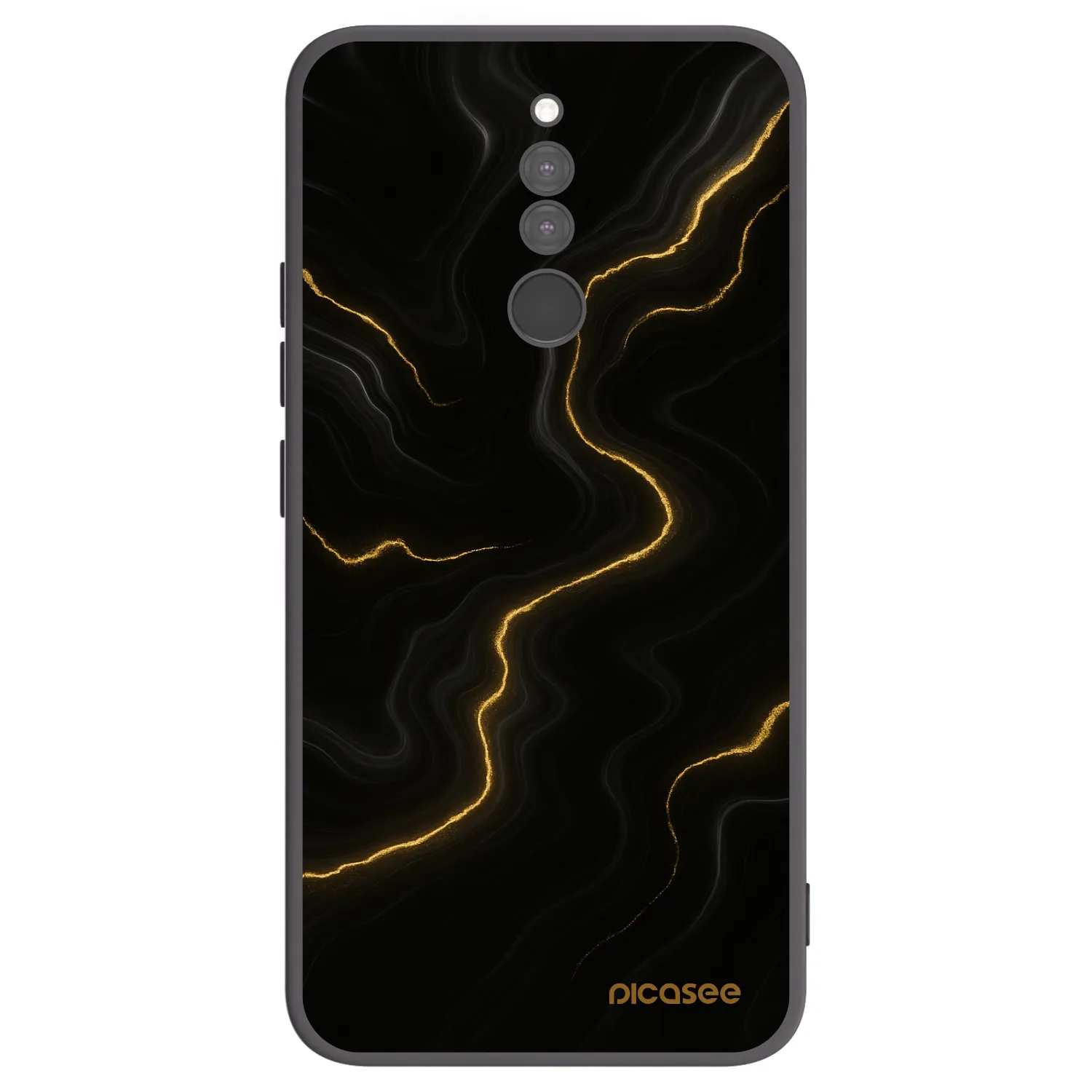 Picasee silikonski črni ovitek za Xiaomi Redmi 8 - Thunder