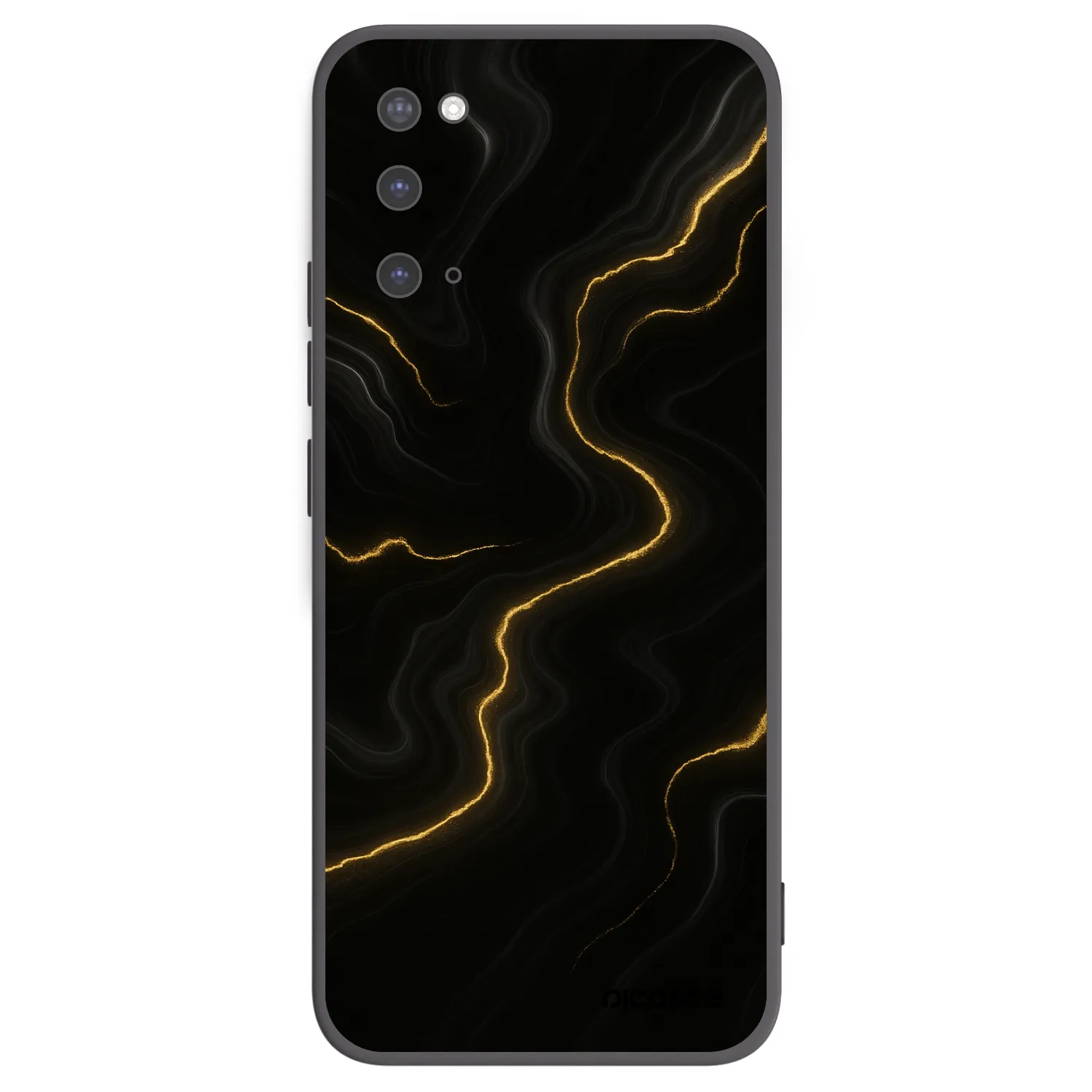 Picasee silikonski črni ovitek za Samsung Galaxy S20 G980F - Thunder