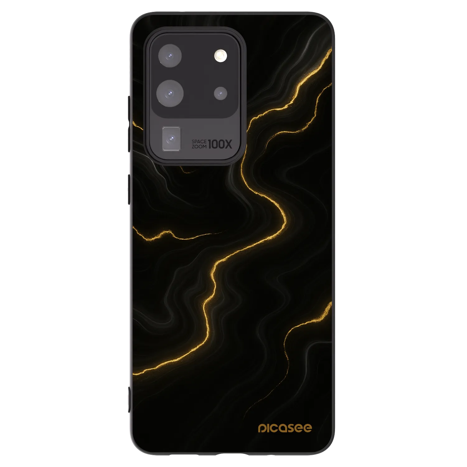 Picasee silikonski črni ovitek za Samsung Galaxy S20 Ultra 5G G988F - Thunder