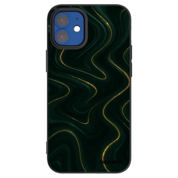 Picasee silikonski črni ovitek za Apple iPhone 12 mini - Vawes