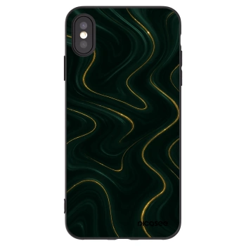 Picasee silikonski črni ovitek za Apple iPhone XS Max - Vawes