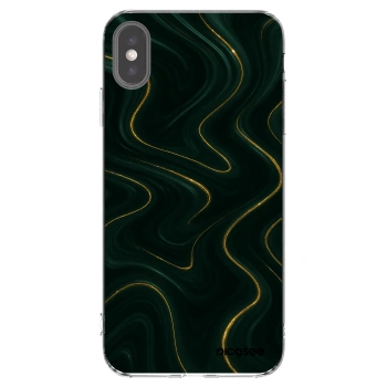 Picasee silikonski prozorni ovitek za Apple iPhone XS Max - Vawes