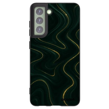 Picasee silikonski črni ovitek za Samsung Galaxy S21 FE 5G - Vawes