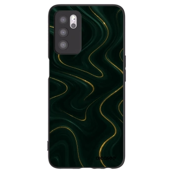 Picasee silikonski črni ovitek za OPPO A16s - Vawes