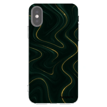 Picasee silikonski prozorni ovitek za Apple iPhone X/XS - Vawes