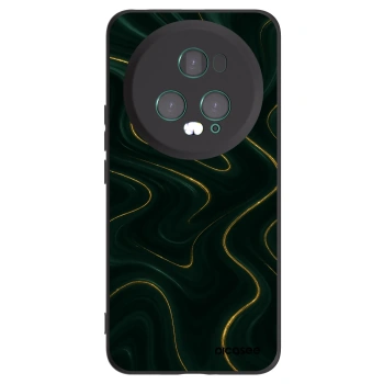 Picasee silikonski črni ovitek za Honor Magic5 Pro - Vawes